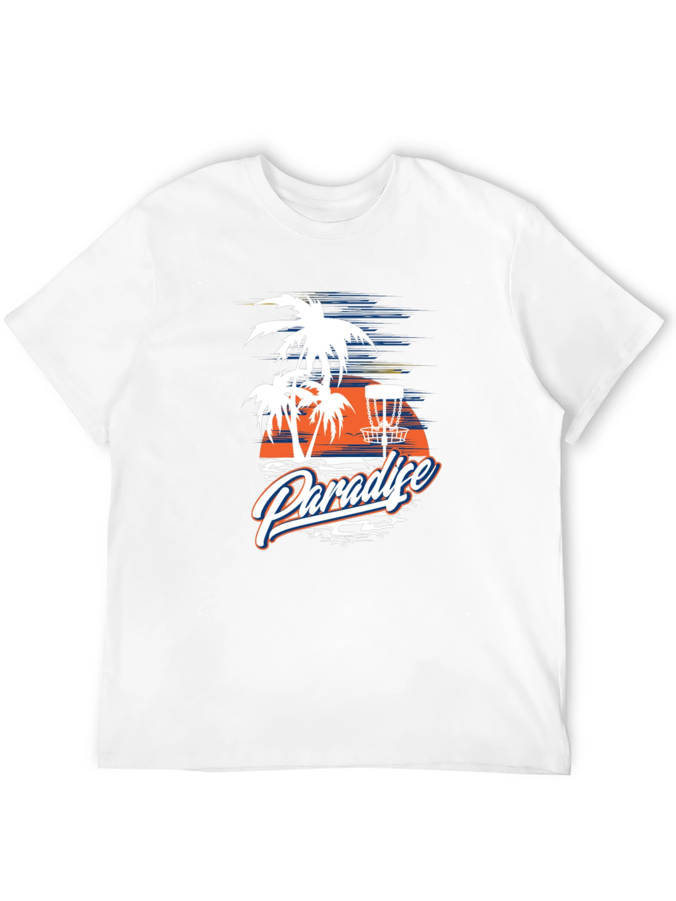 Paradise Disc Golf T-Shirt - Tropical Island Design