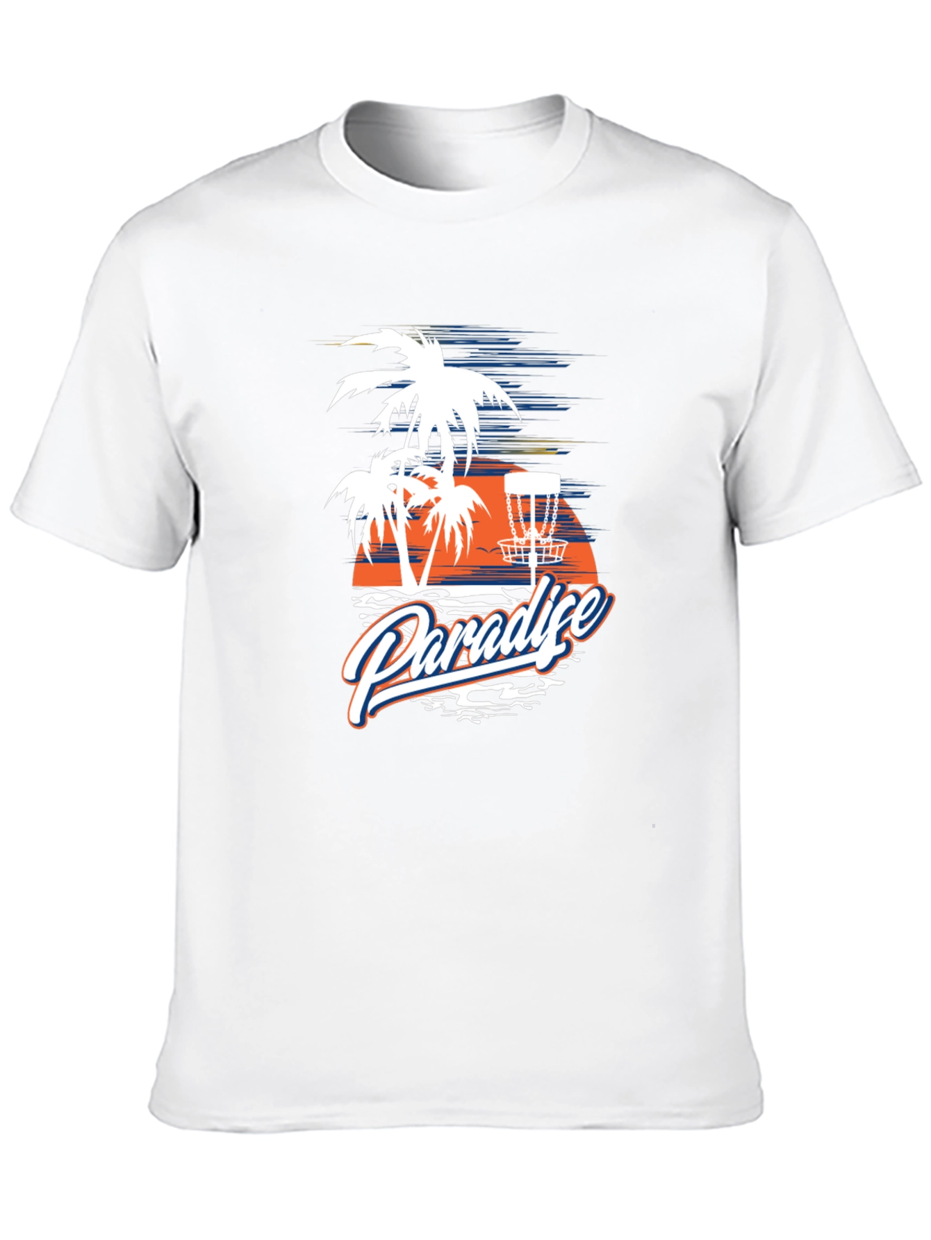 Paradise Disc Golf T-Shirt - Tropical Island Design