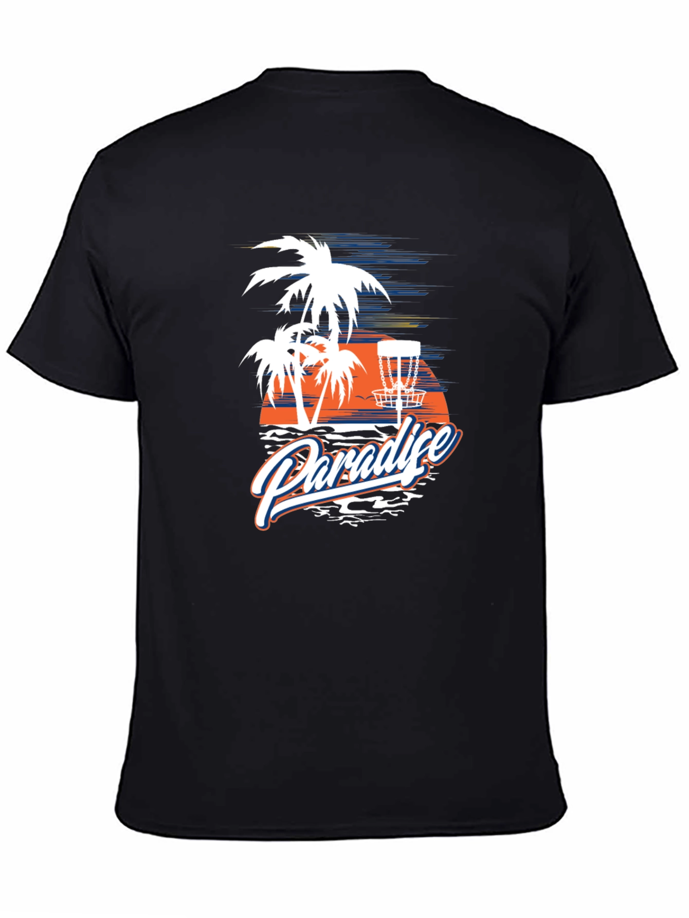 Paradise Disc Golf T-Shirt - Tropical Island Design