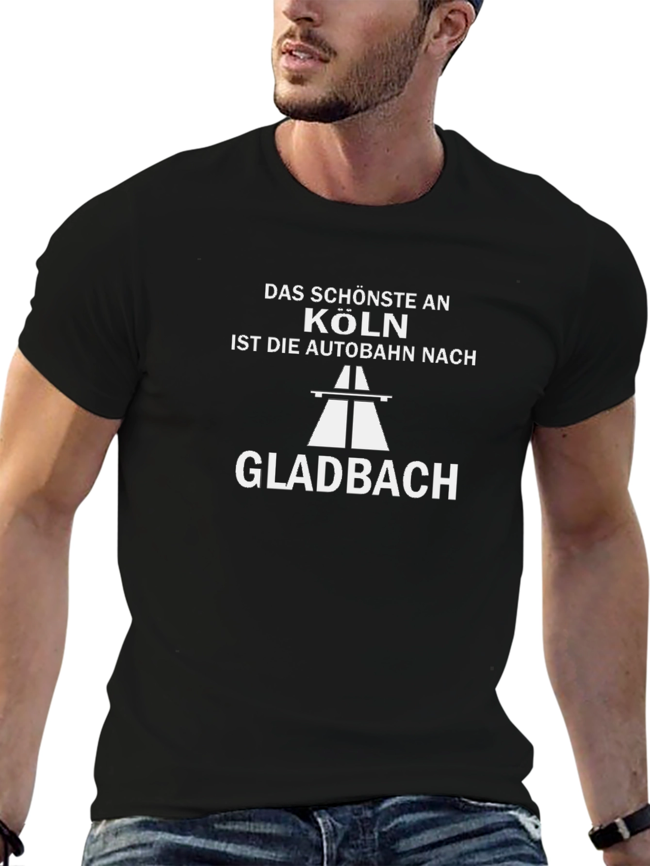 Cologne to Gladbach Road Trip Humor T-Shirt