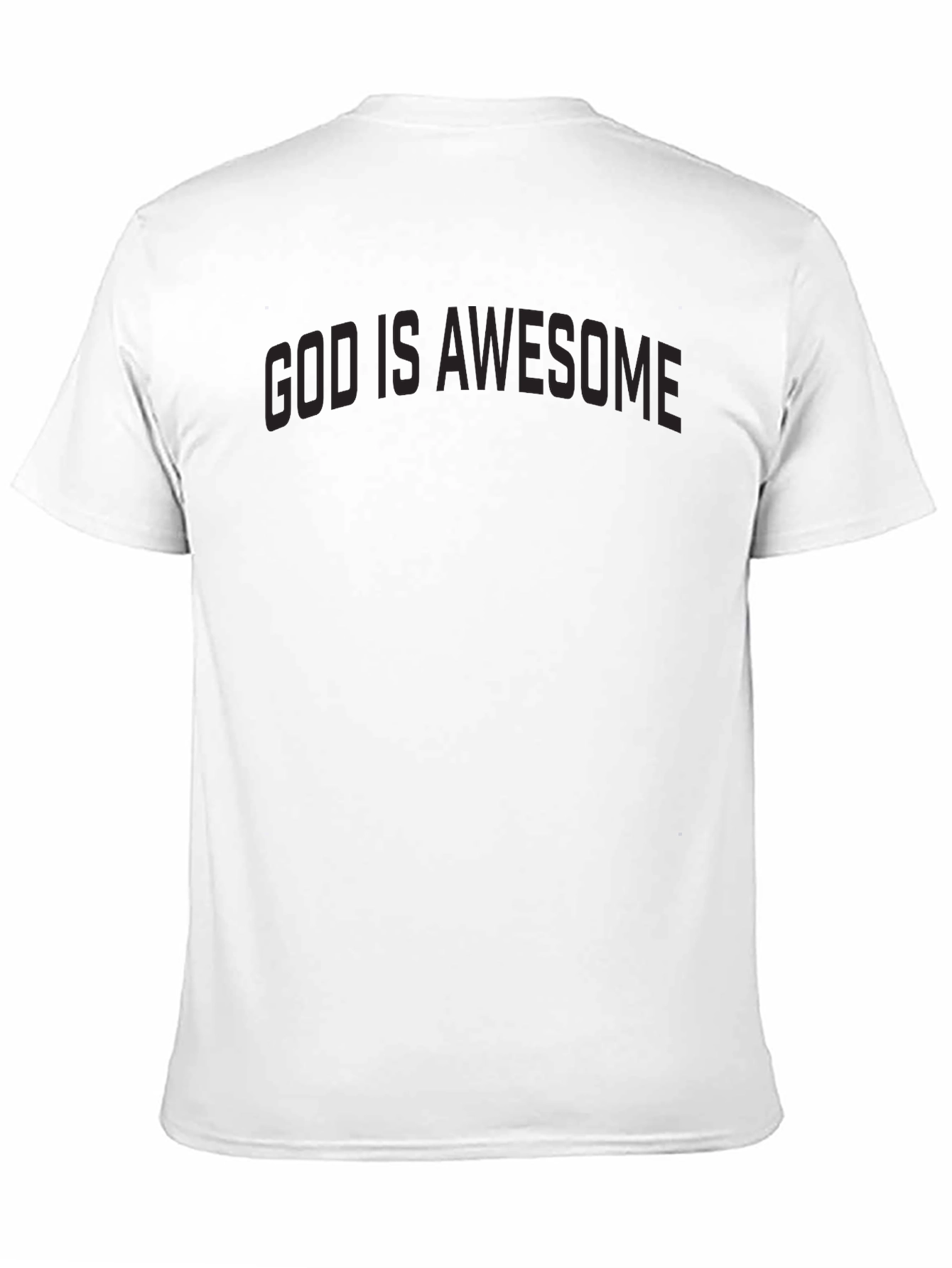 God is Awesome Black Tee - Christian Apparel
