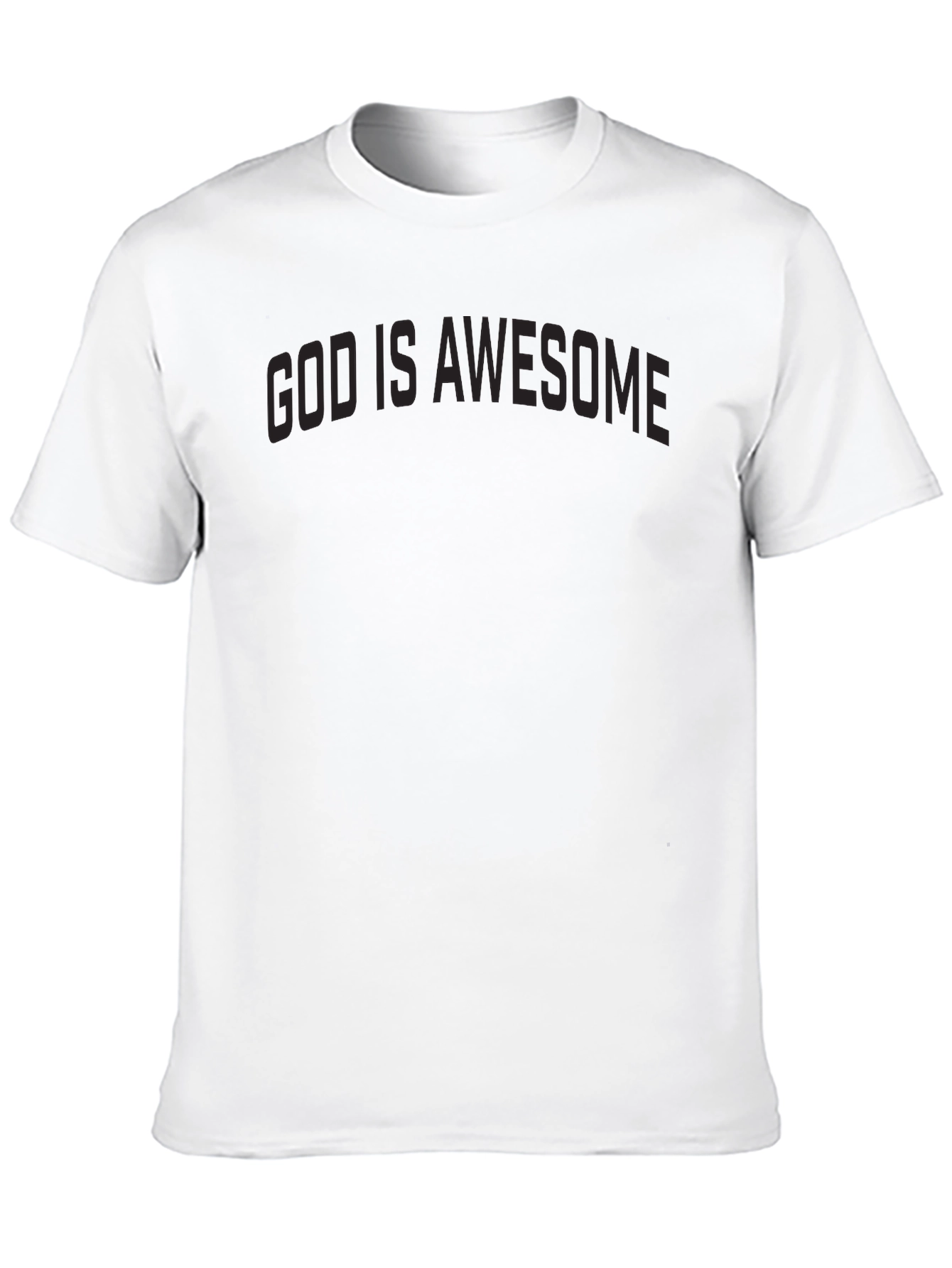 God is Awesome Black Tee - Christian Apparel