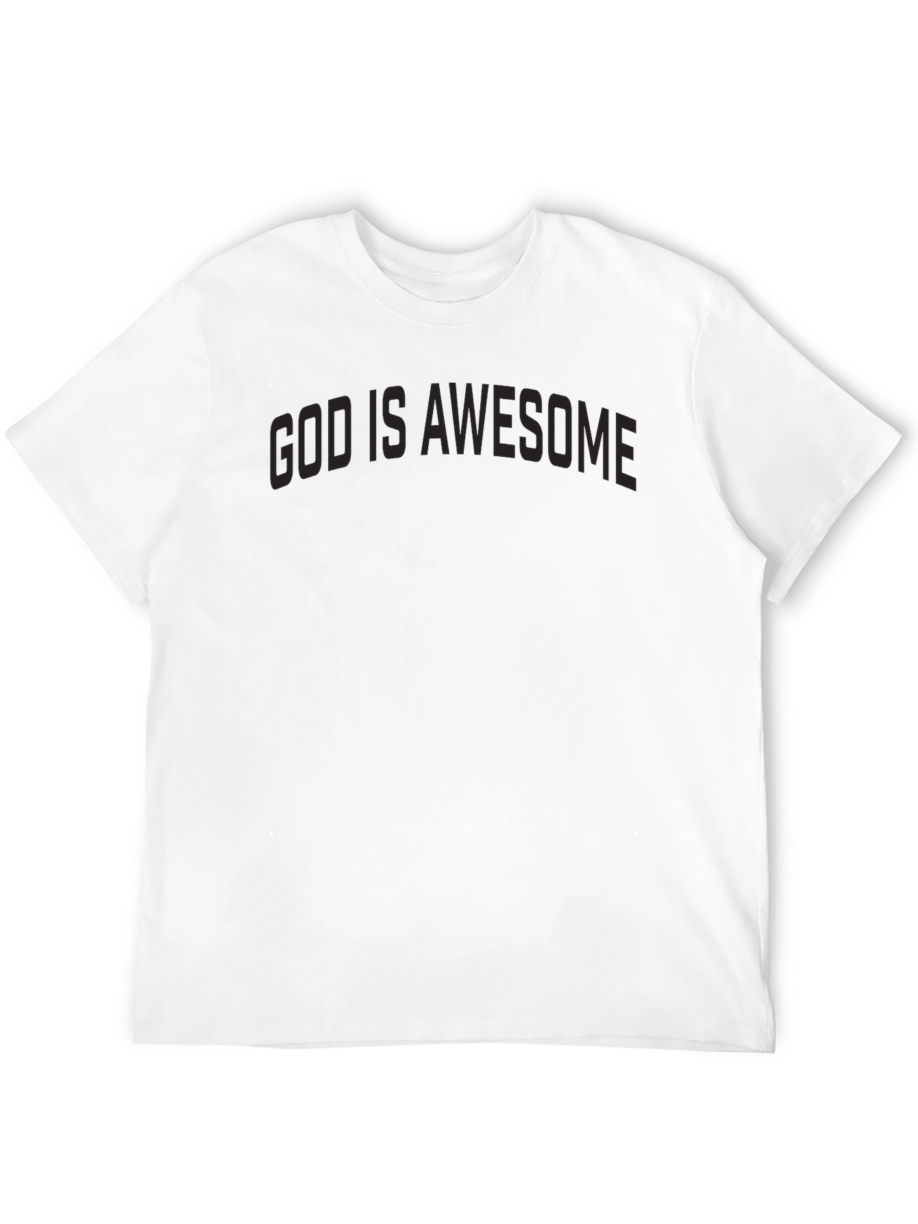 God is Awesome Black Tee - Christian Apparel