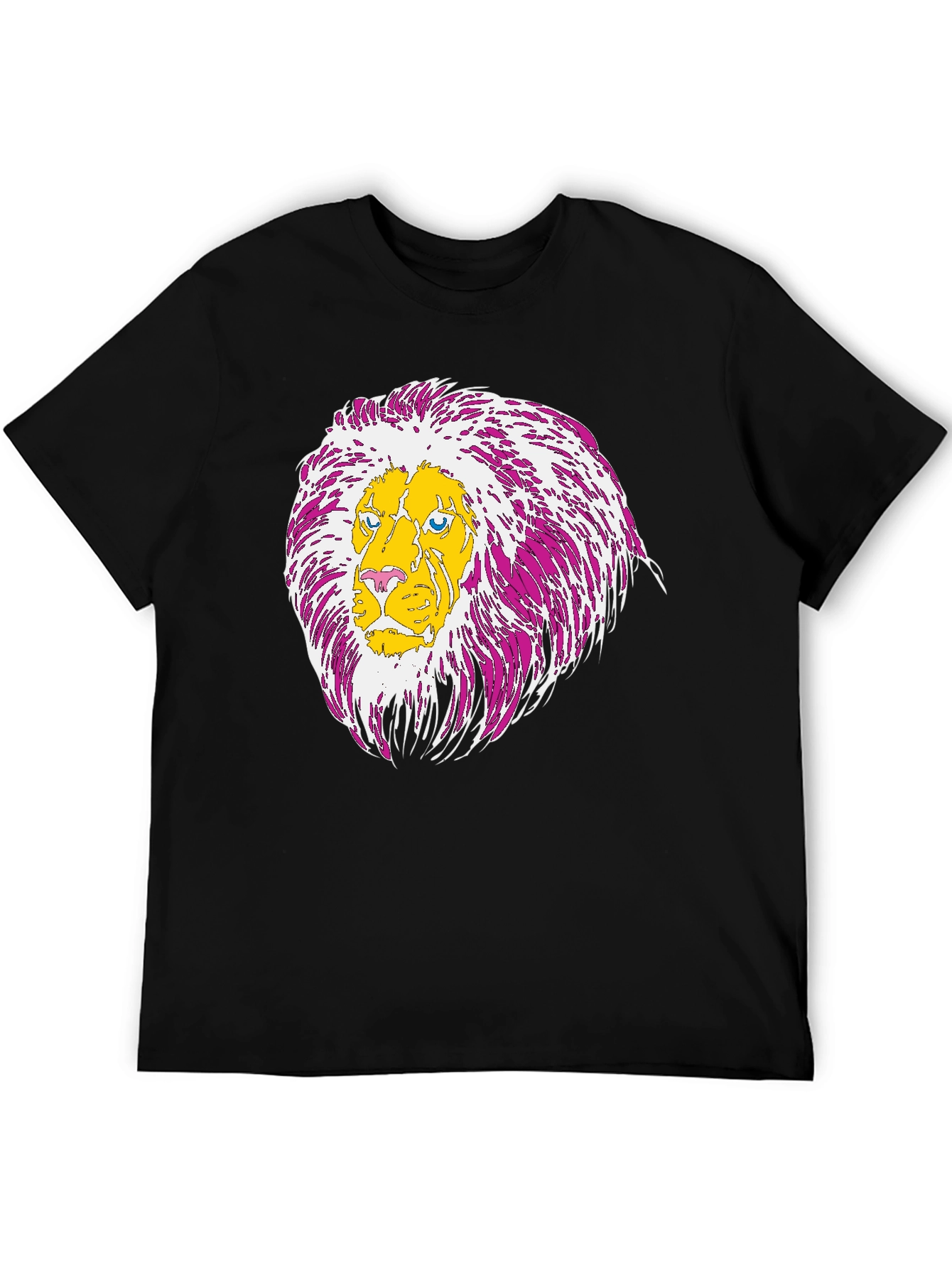 Lion Graphic Print Tee - Casual Style