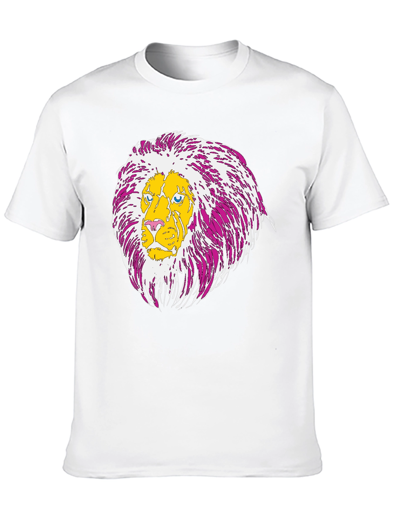 Lion Graphic Print Tee - Casual Style