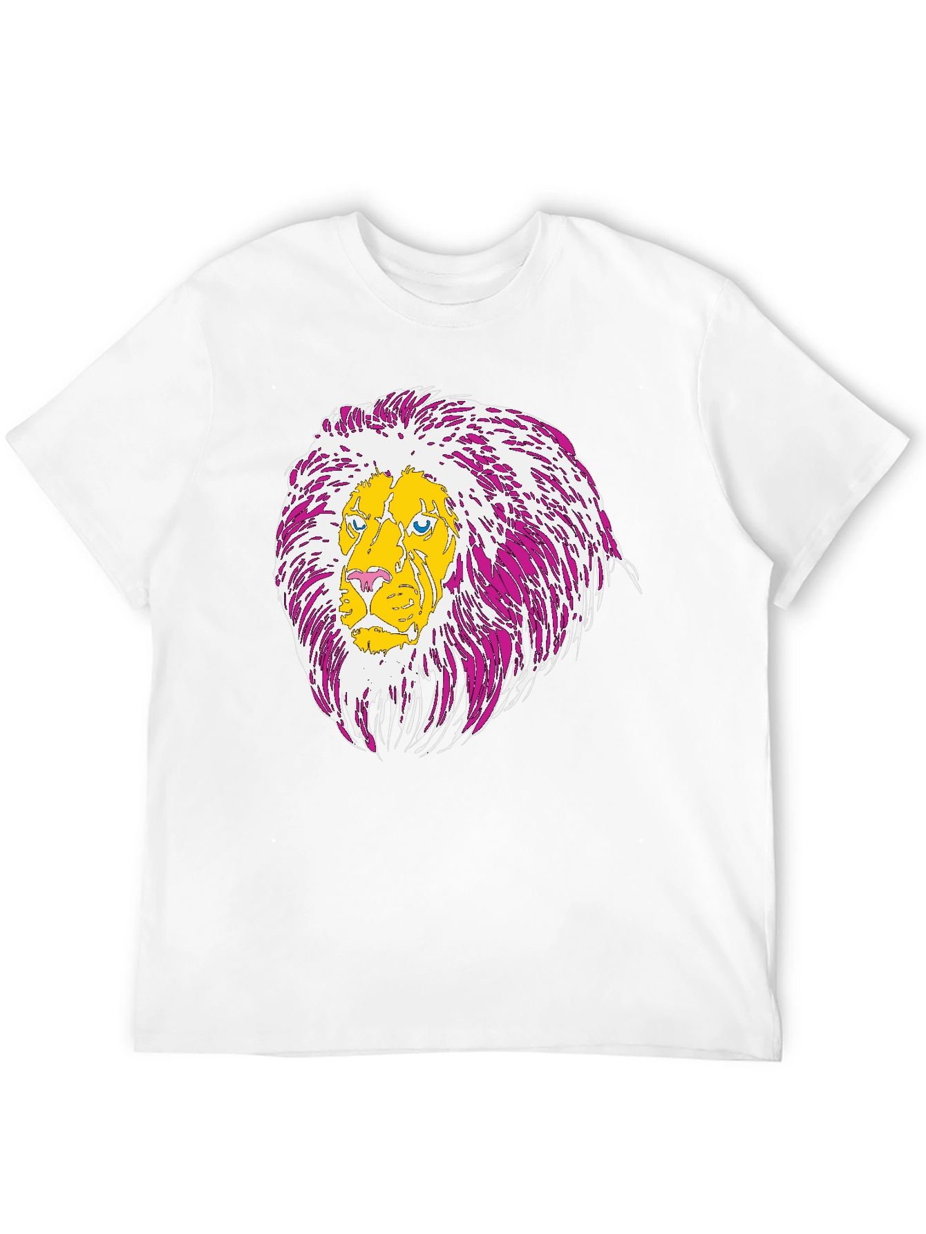 Lion Graphic Print Tee - Casual Style