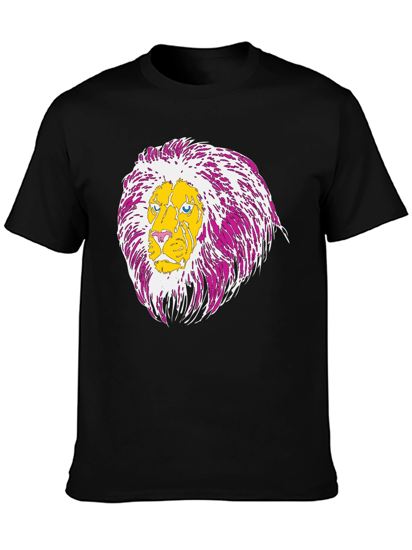 Lion Graphic Print Tee - Casual Style