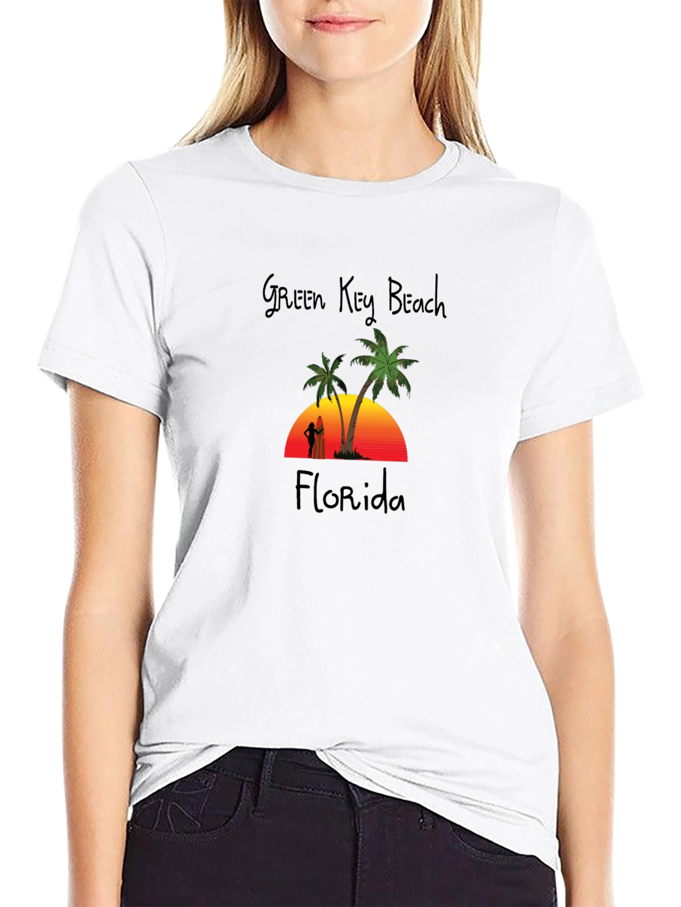 Green Key Beach Florida Graphic Tee