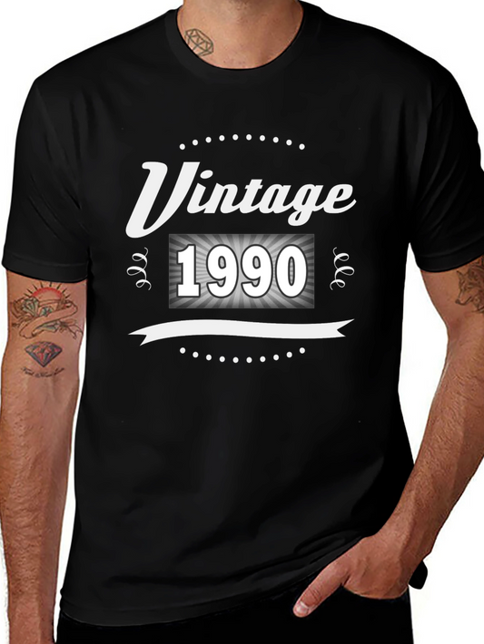 Vintage 1990 Graphic T-Shirt - Birthday Gift