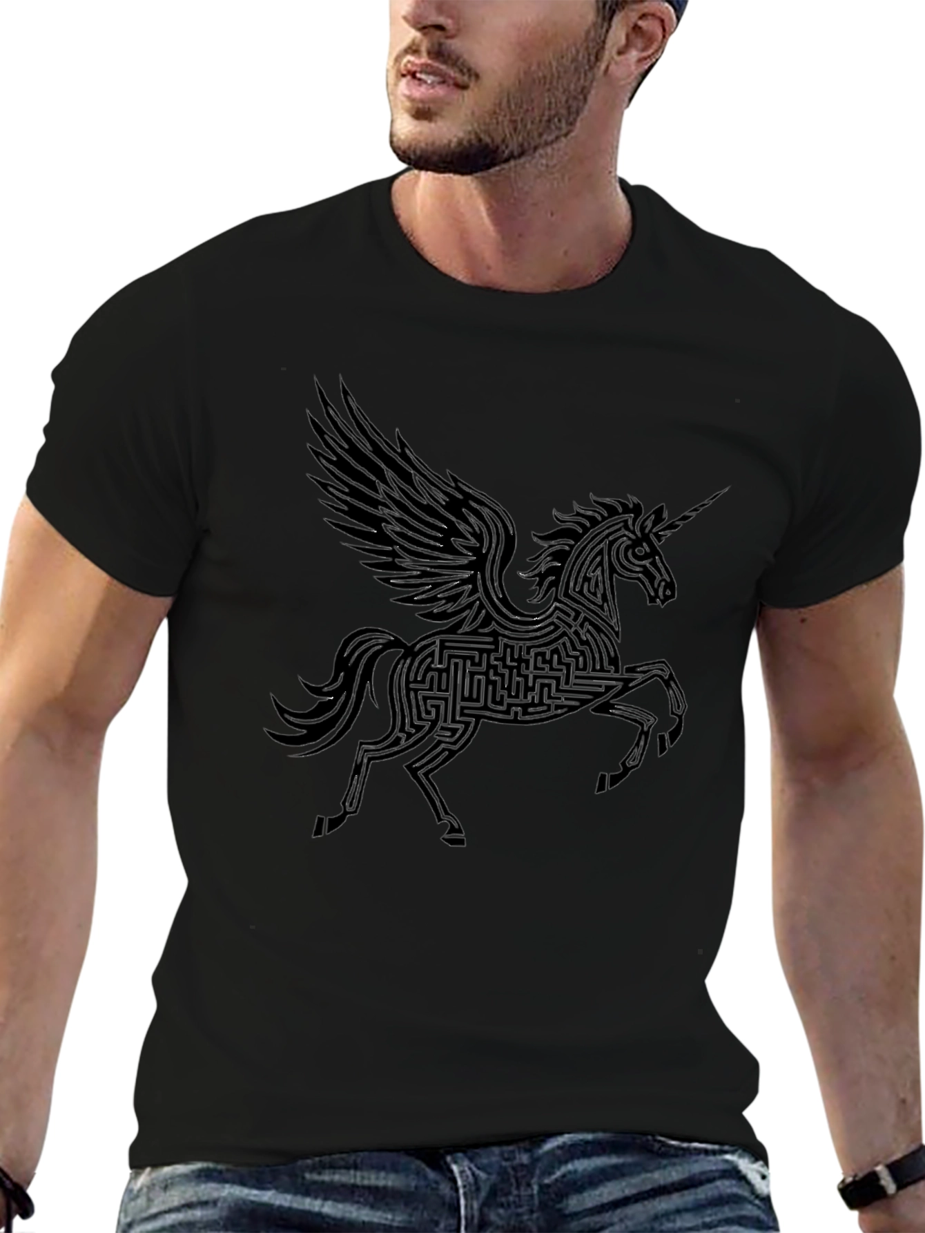 Pegasus Maze Graphic T-Shirt