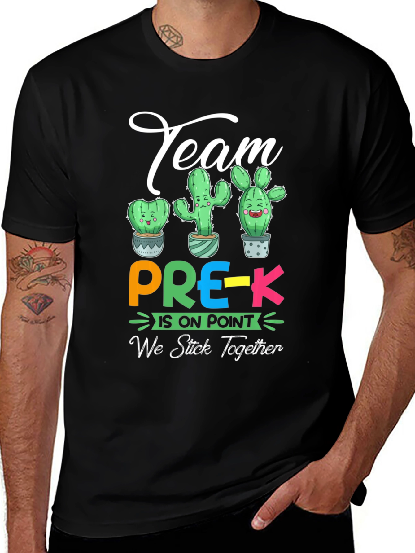Team Pre-K Cactus Graphic T-Shirt