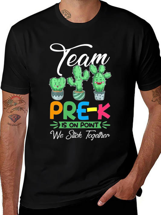 Team Pre-K Cactus Graphic T-Shirt