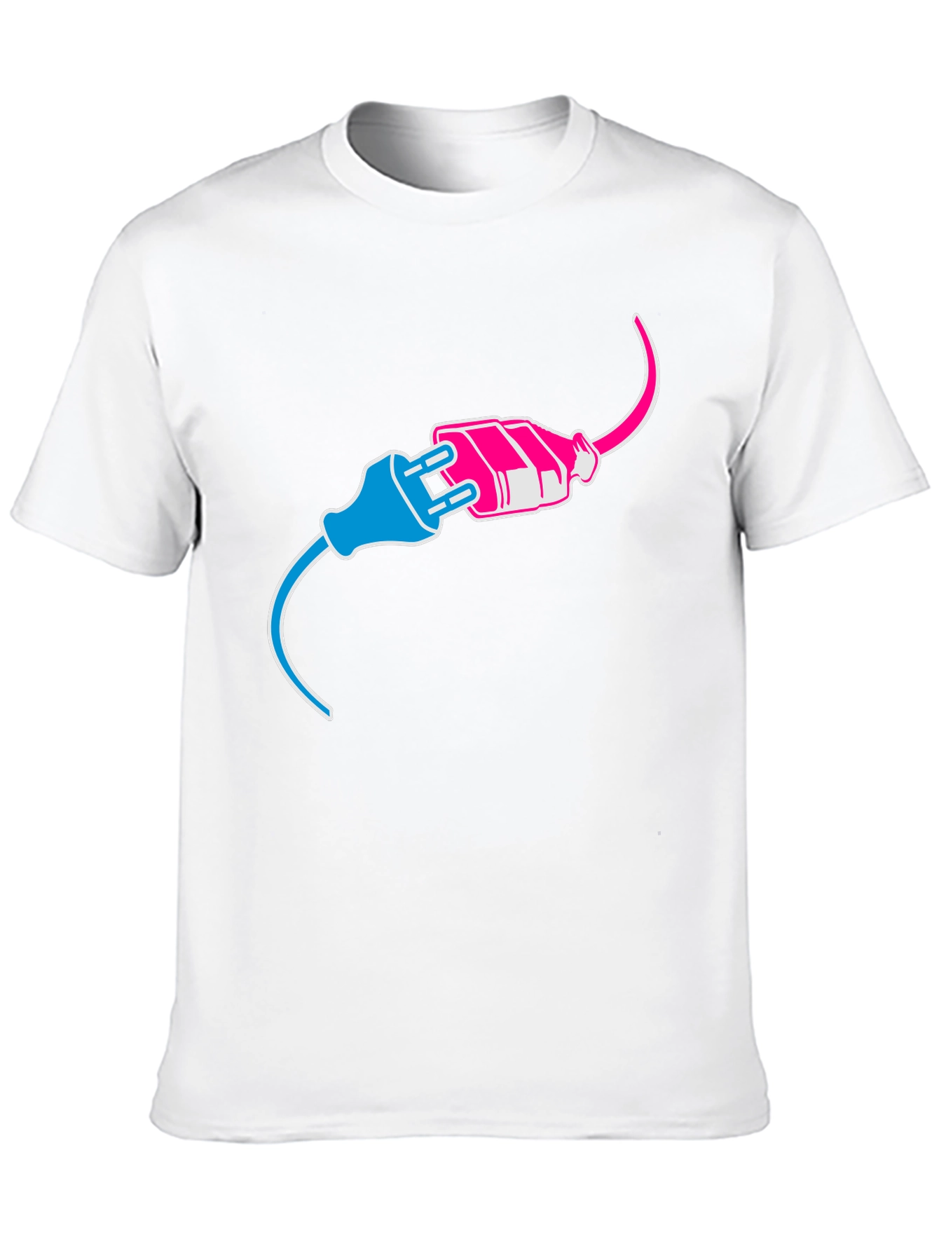 Funny Electrical Plug Bi Pride T-Shirt