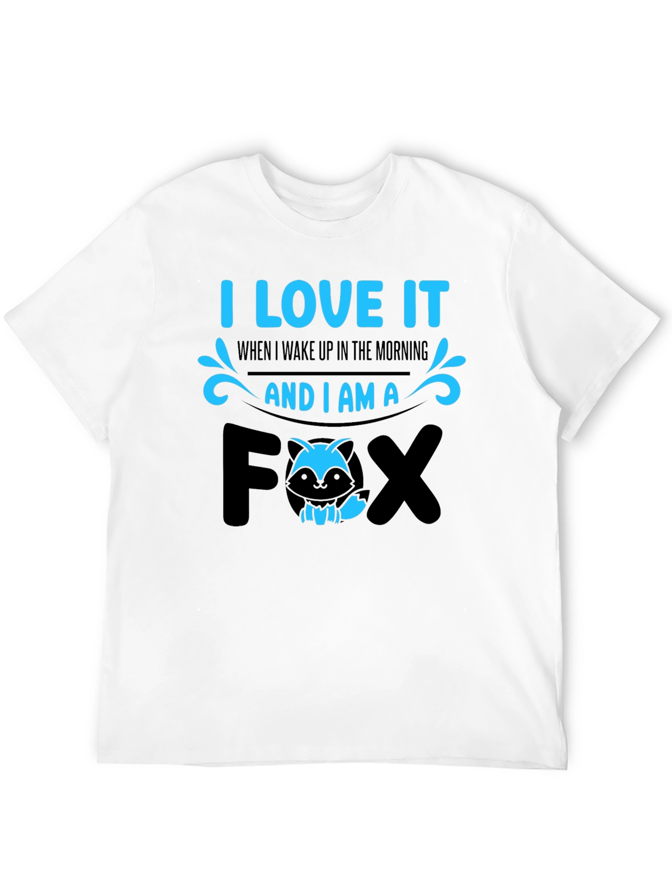 I Love It Fox Graphic T-Shirt - Black