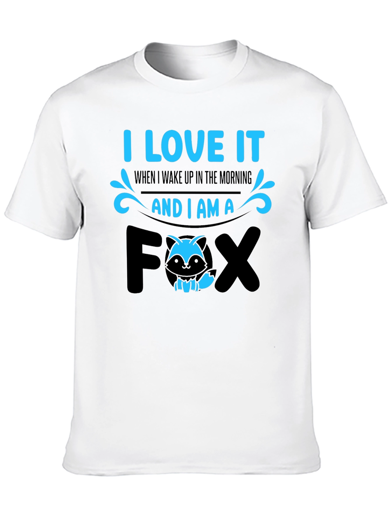I Love It Fox Graphic T-Shirt - Black