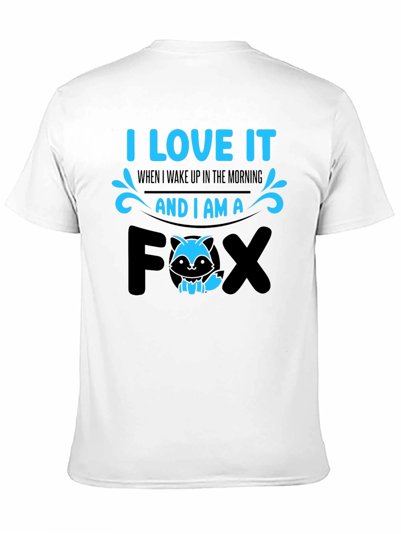 I Love It Fox Graphic T-Shirt - Black