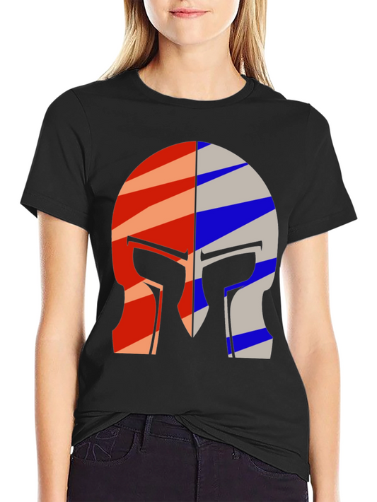 Spartan Helmet Graphic T-Shirt - Bold Design Comfortable Fit