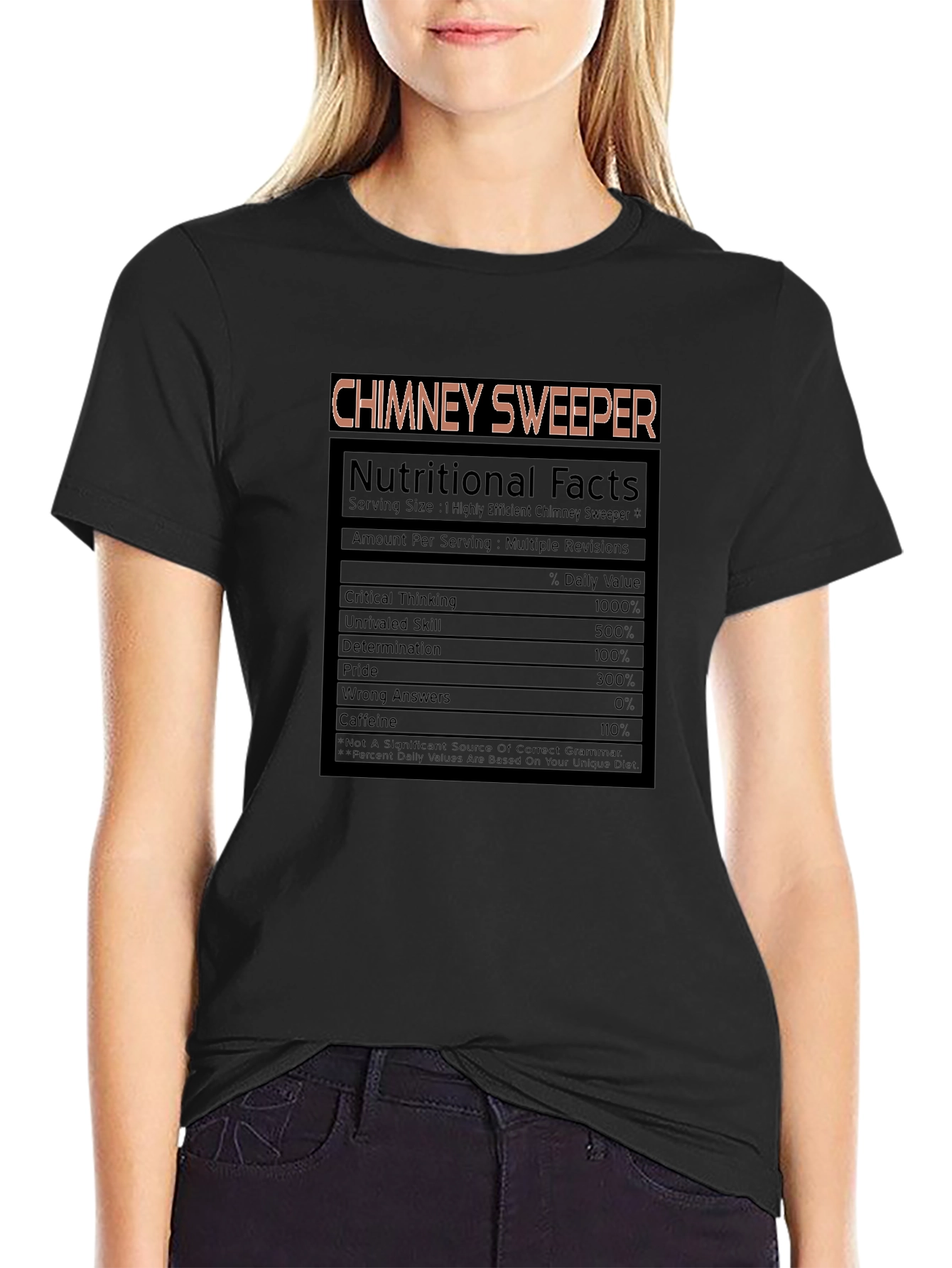 Chimney Sweeper Nutritional Facts T-Shirt
