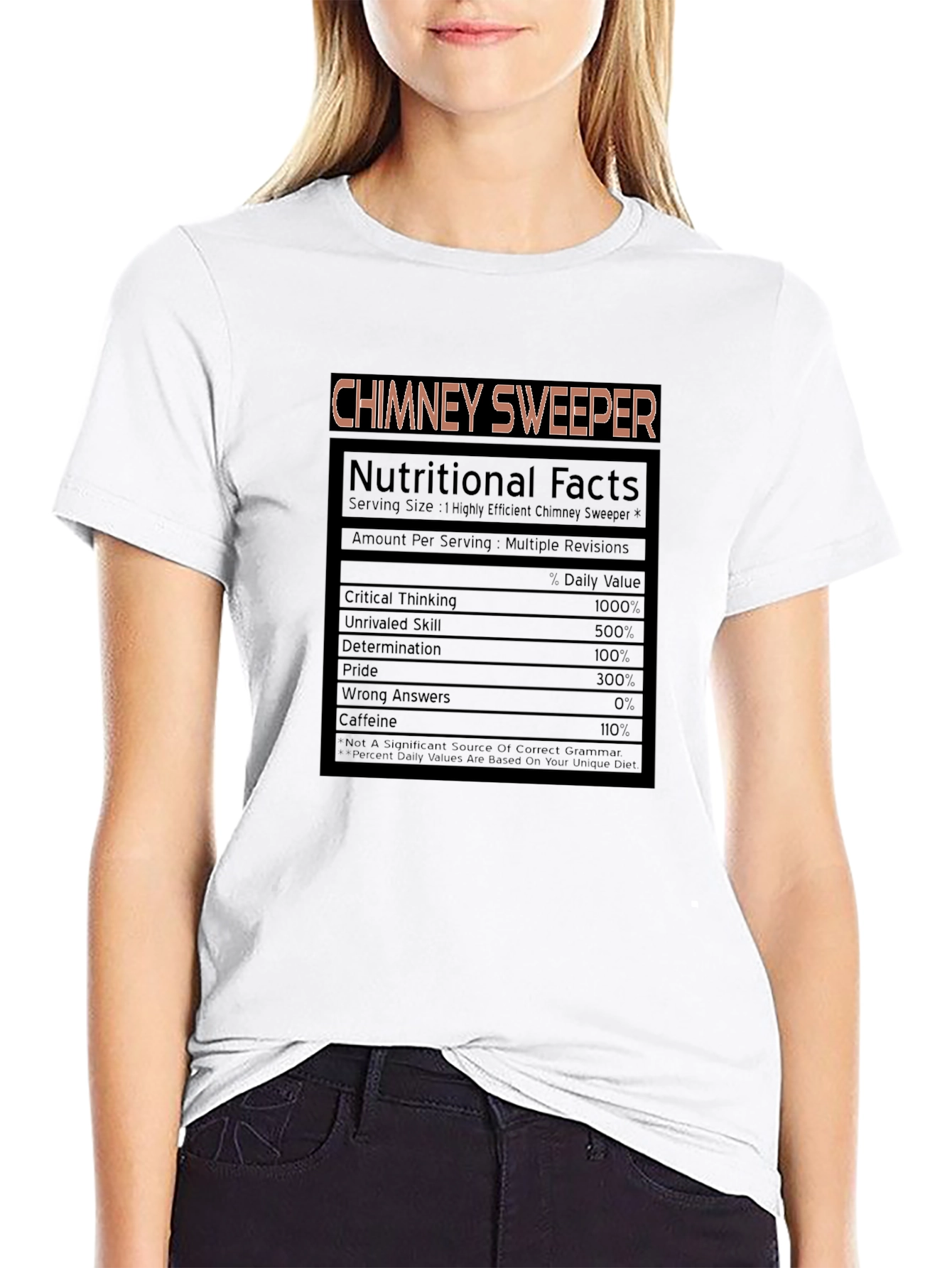 Chimney Sweeper Nutritional Facts T-Shirt