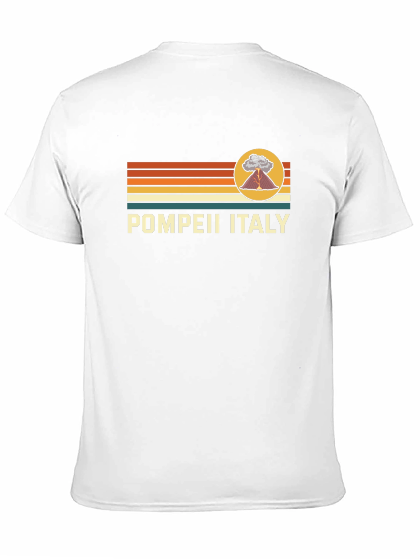 Pompeii Italy Volcano Graphic T-Shirt