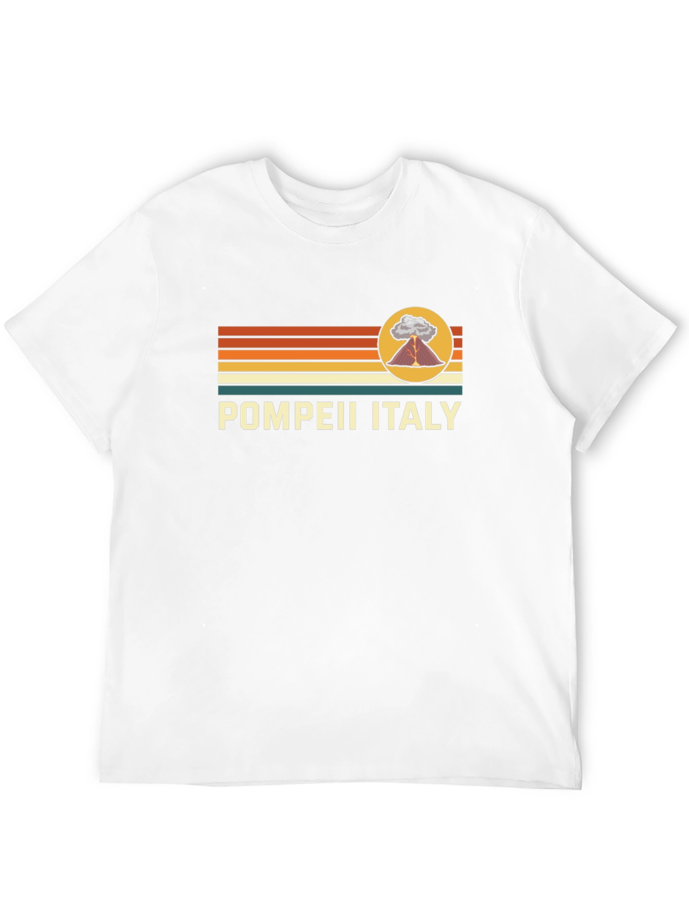 Pompeii Italy Volcano Graphic T-Shirt