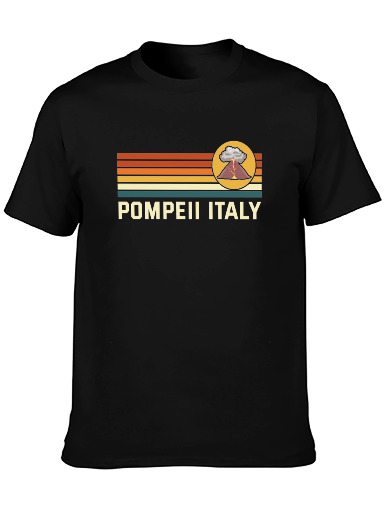 Pompeii Italy Volcano Graphic T-Shirt