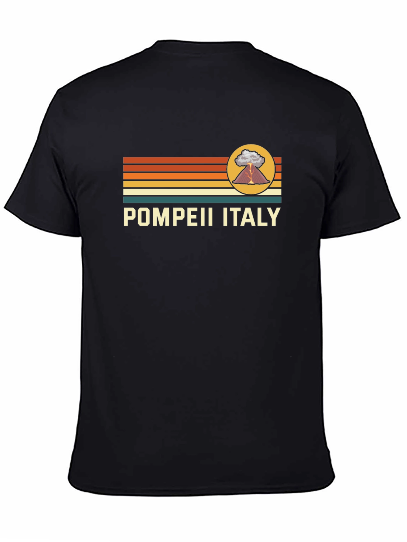 Pompeii Italy Volcano Graphic T-Shirt