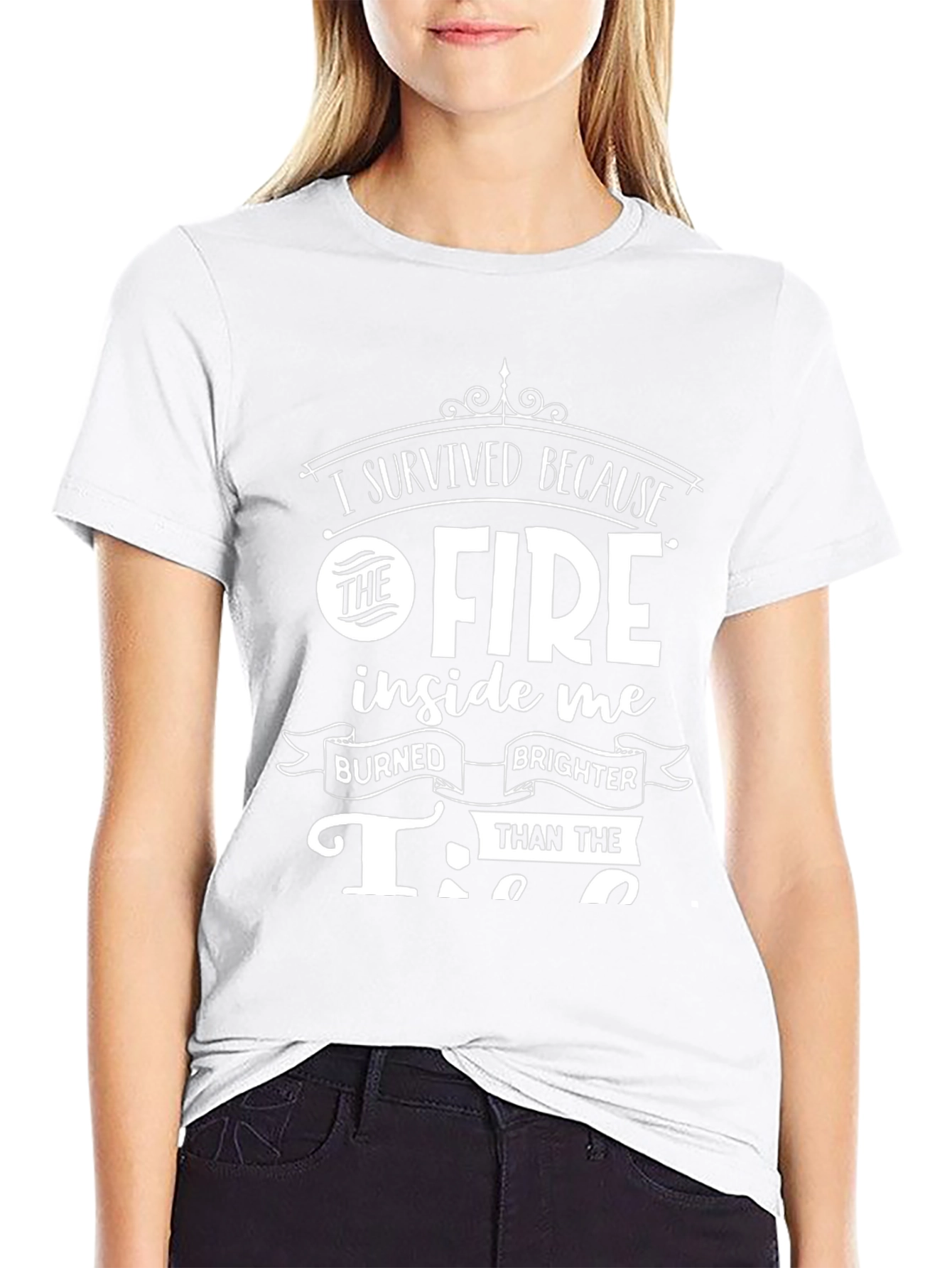 Motivational Fire Inside T-Shirt - Black