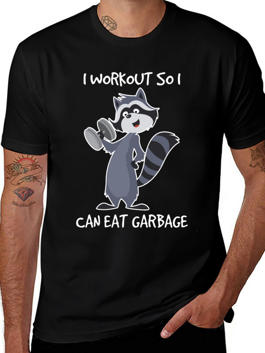 Workout Racoon Graphic Tee