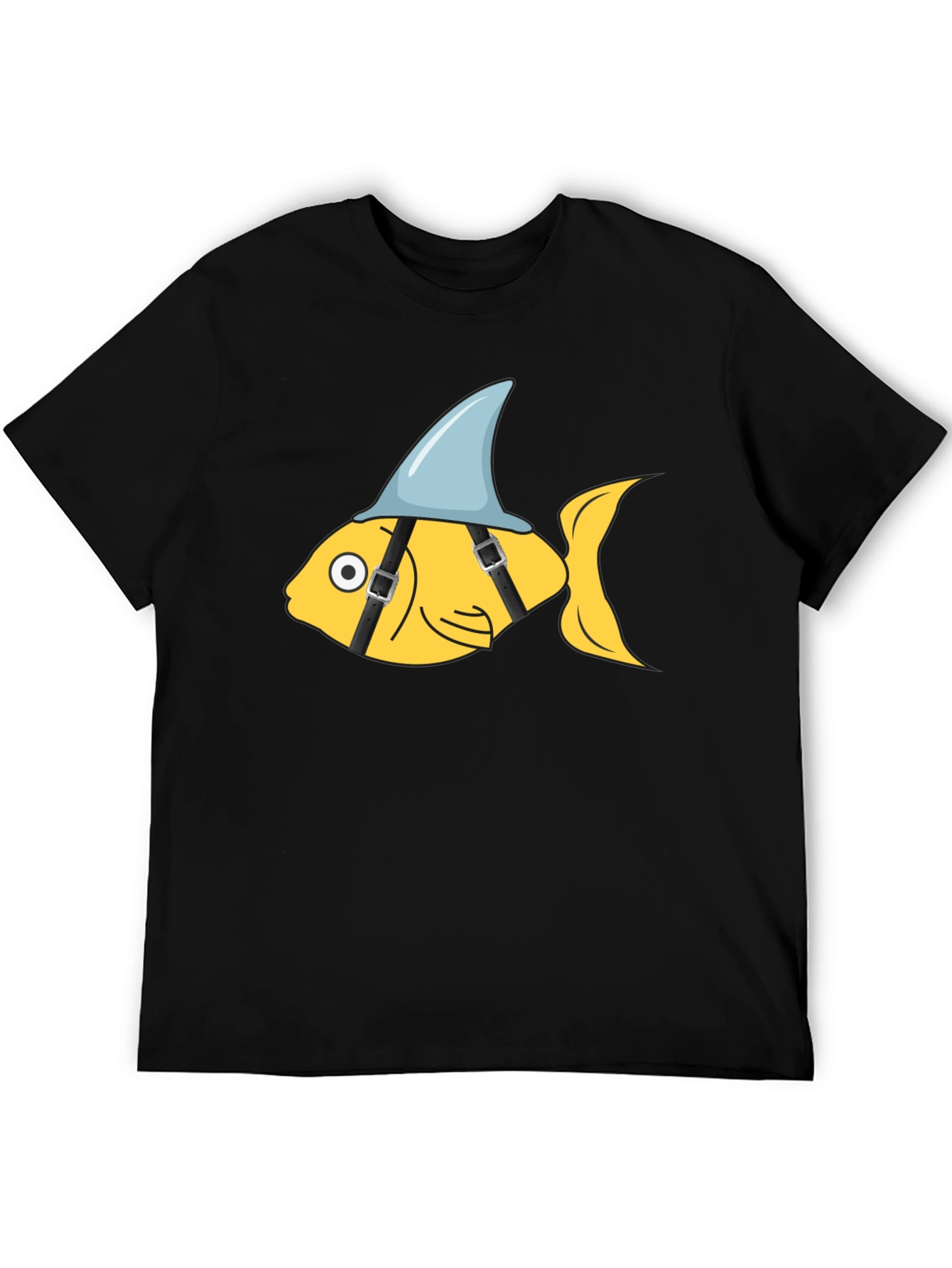 Funny Shark Fin Fish Graphic Tee