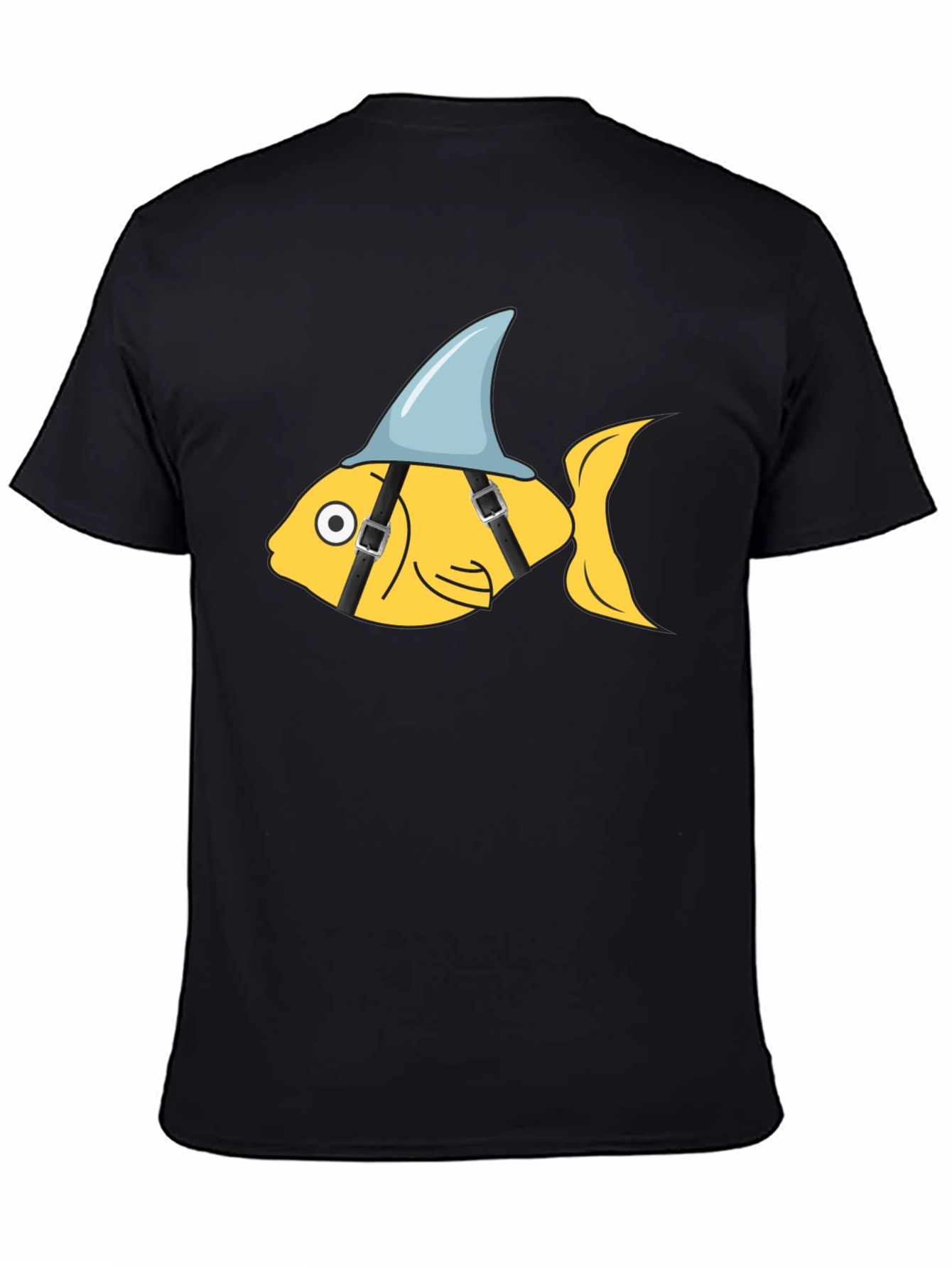 Funny Shark Fin Fish Graphic Tee