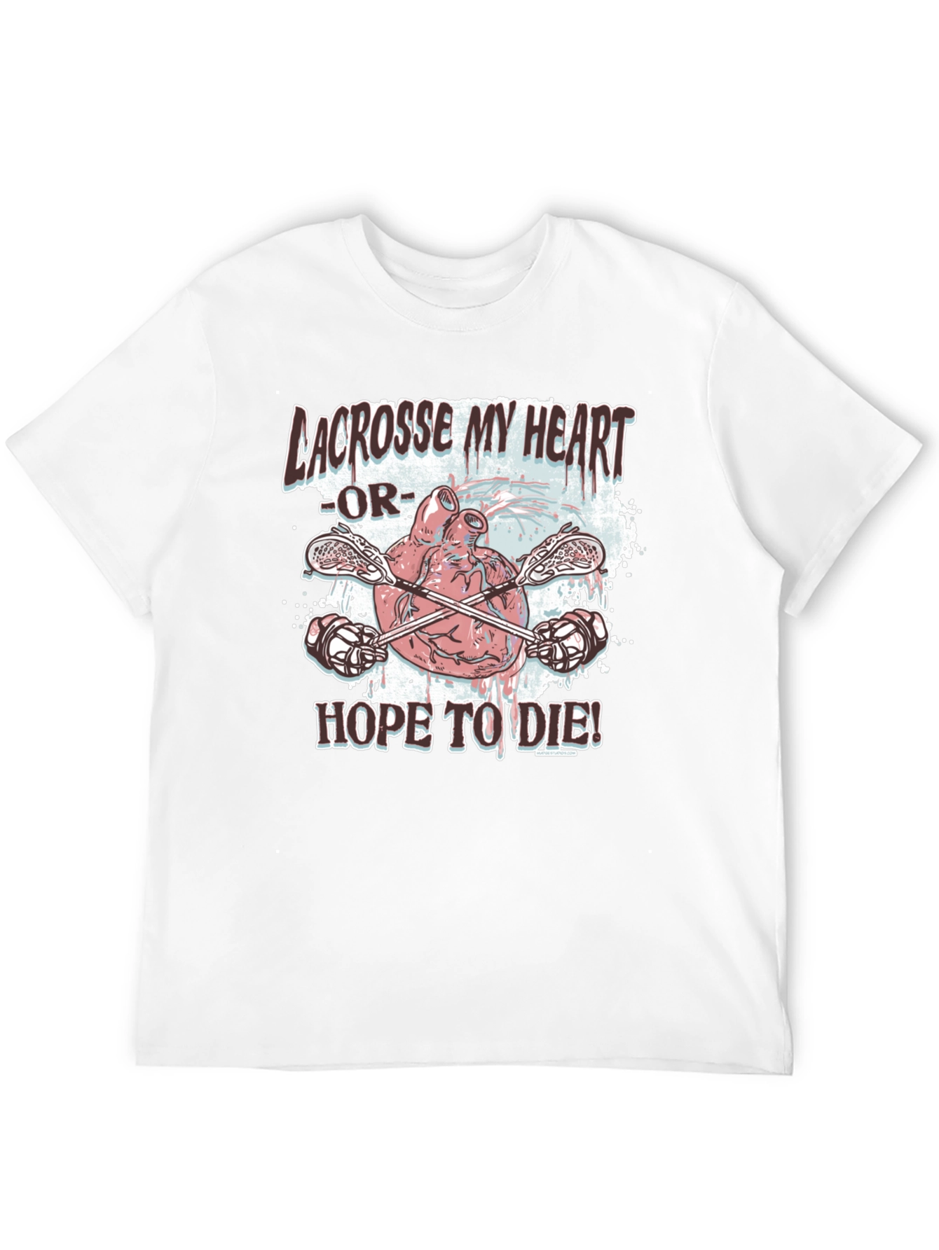 Lacrosse My Heart Graphic T-Shirt