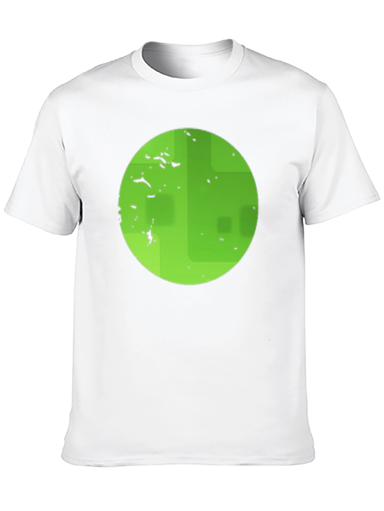 Green Target Graphic Black T-Shirt