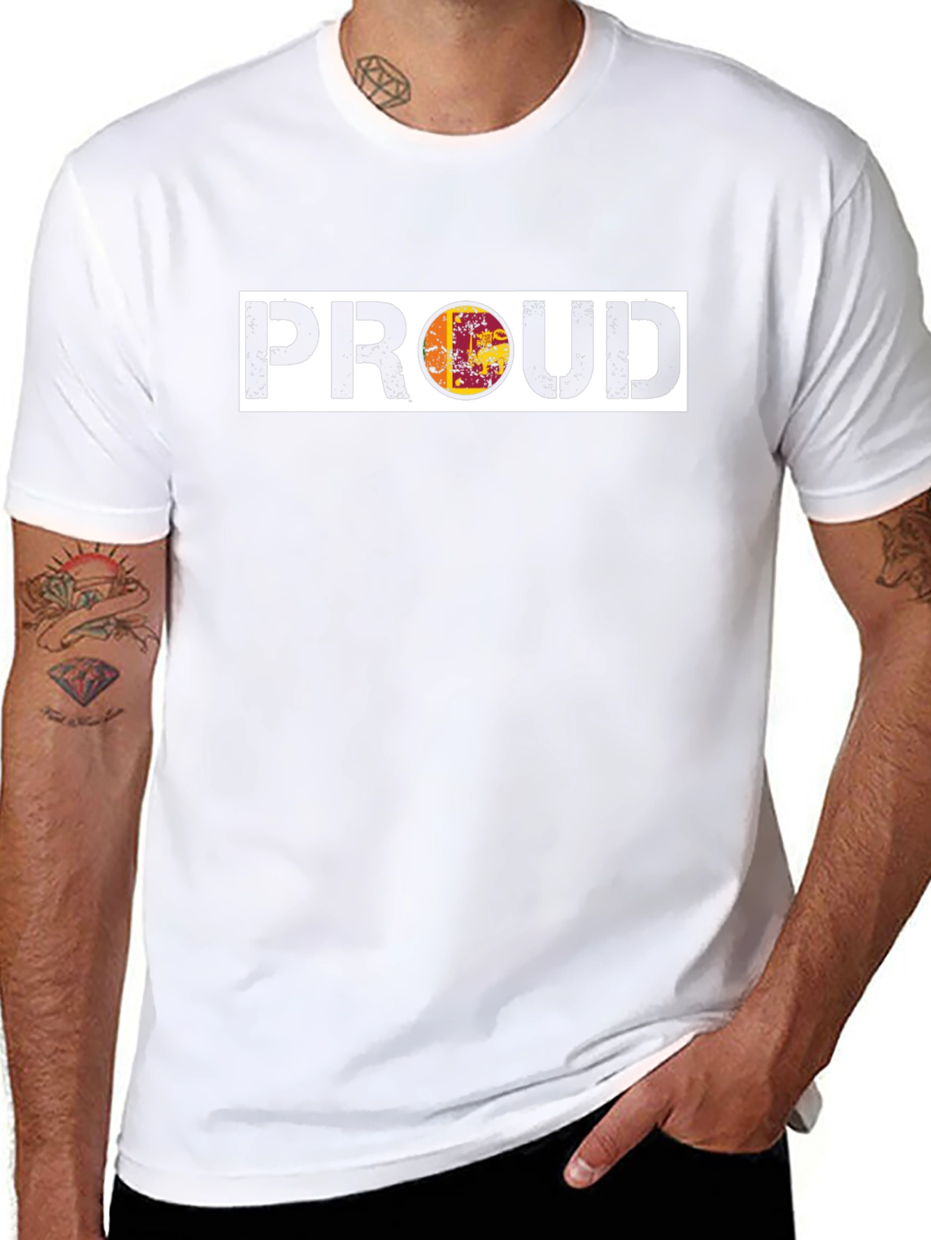 Proud Sri Lankan Flag Graphic Tee