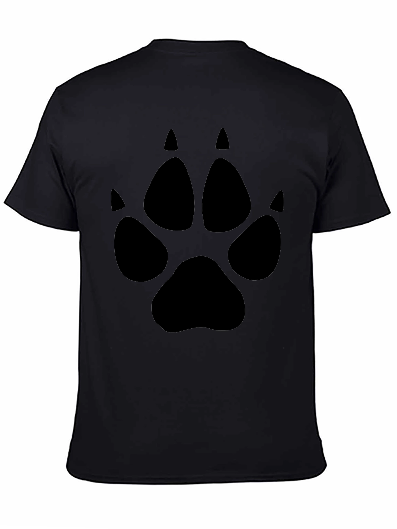 Black Paw Print Graphic Tee
