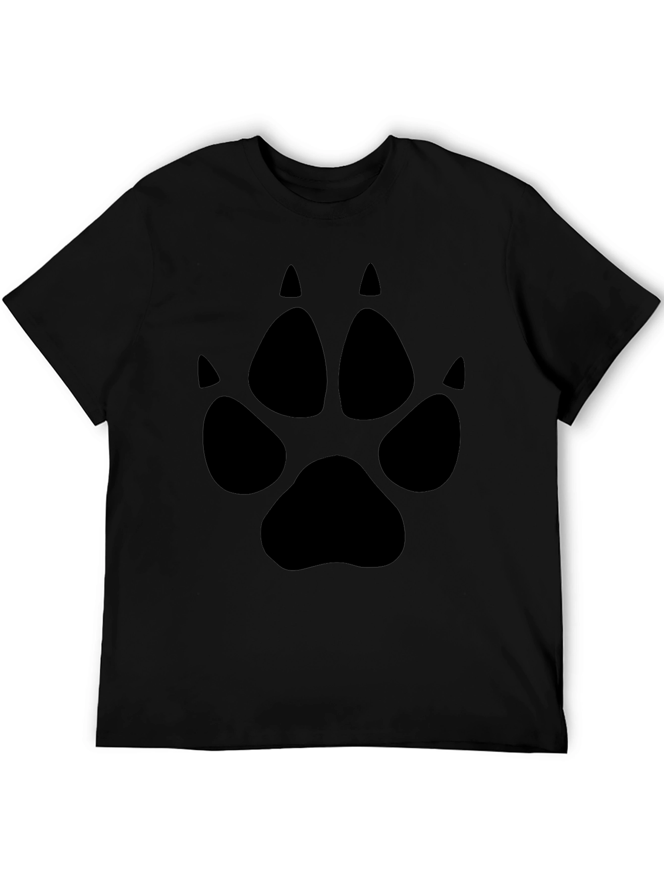 Black Paw Print Graphic Tee