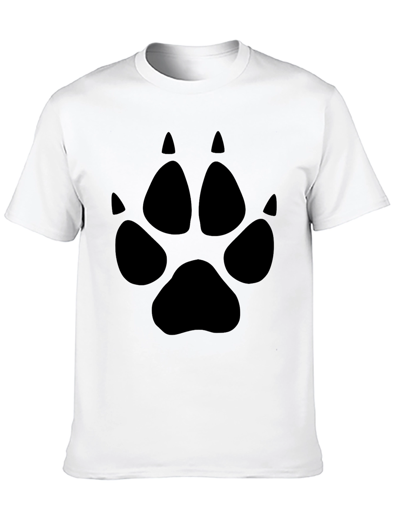 Black Paw Print Graphic Tee