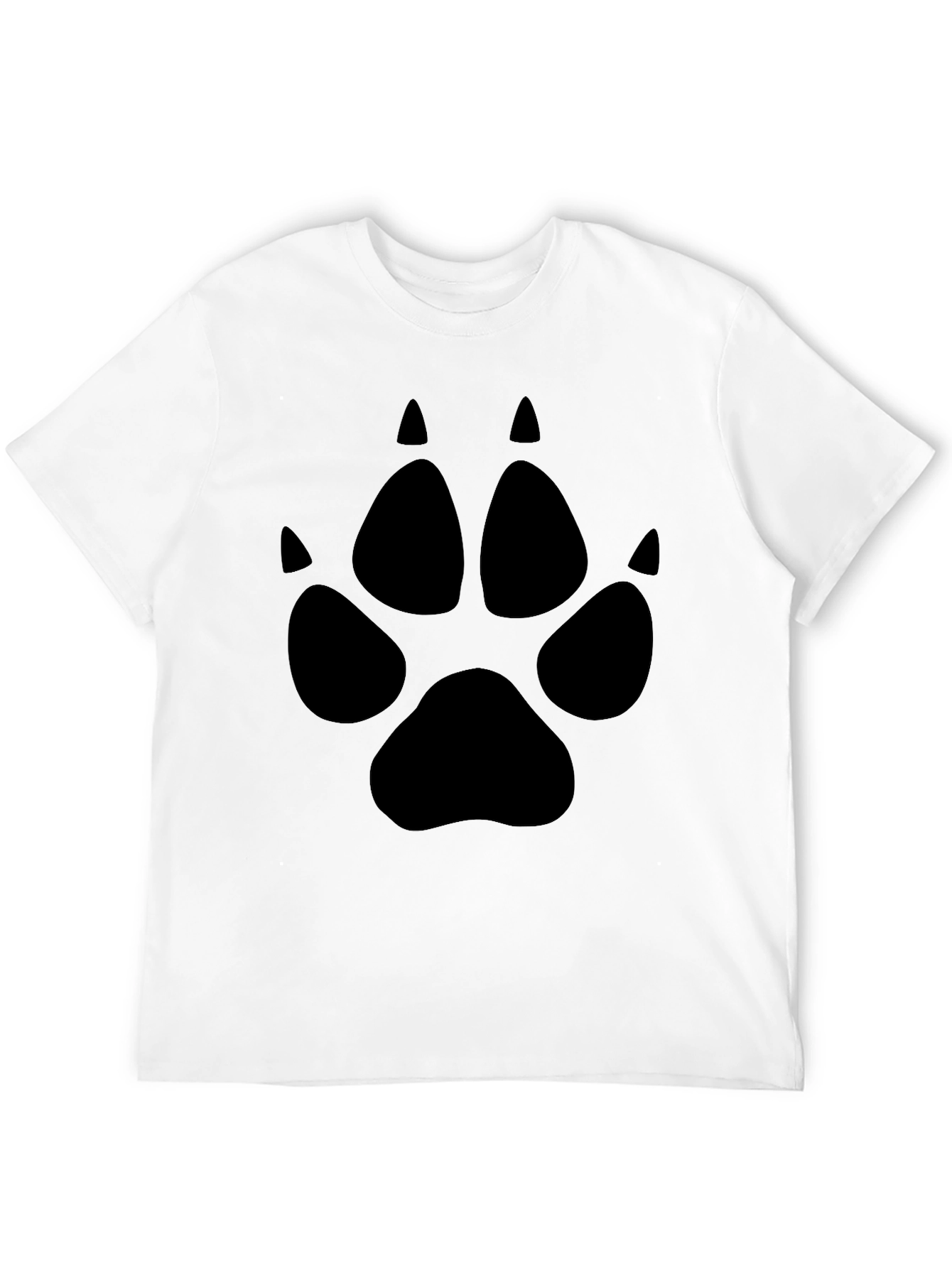 Black Paw Print Graphic Tee