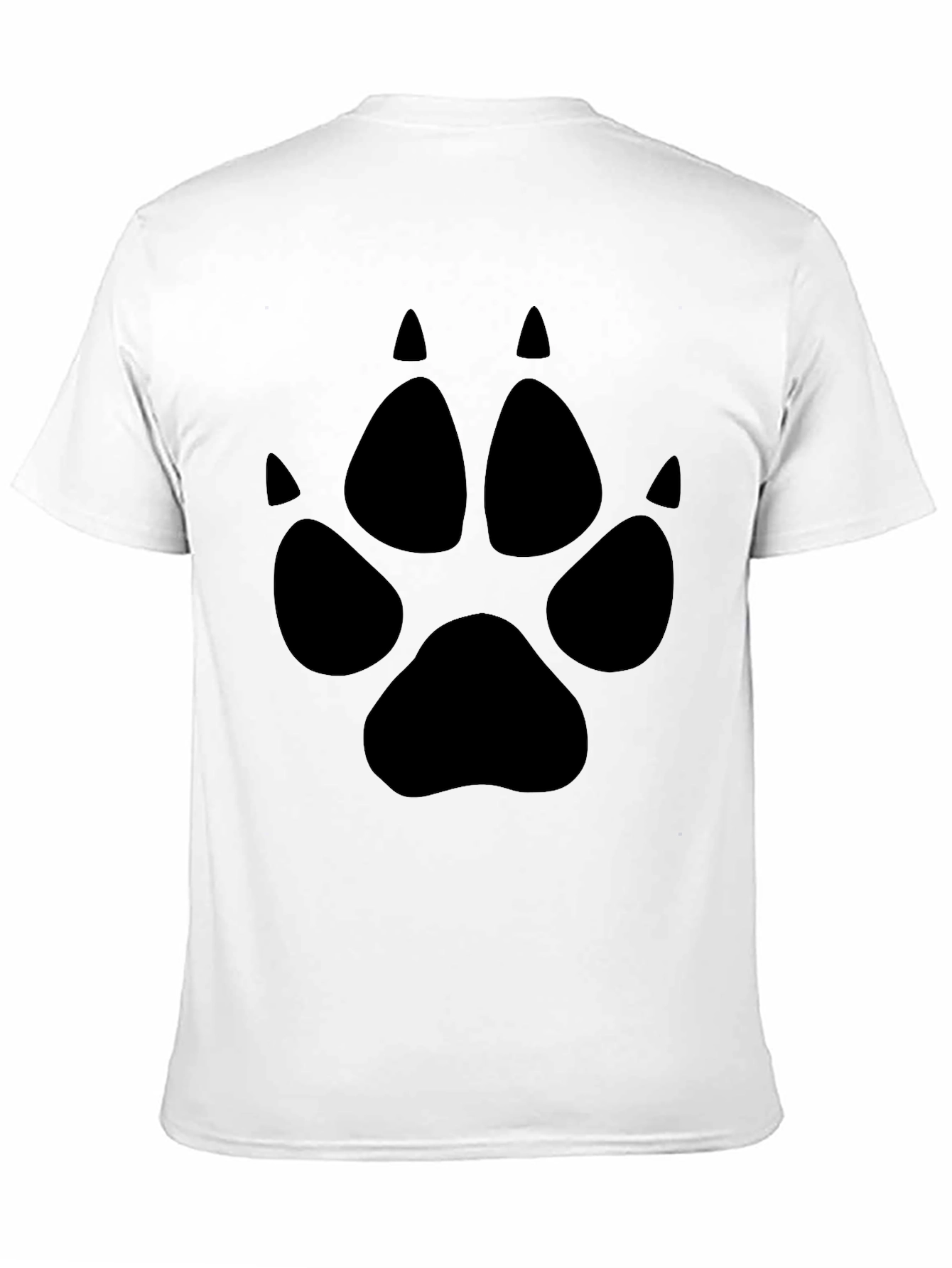Black Paw Print Graphic Tee