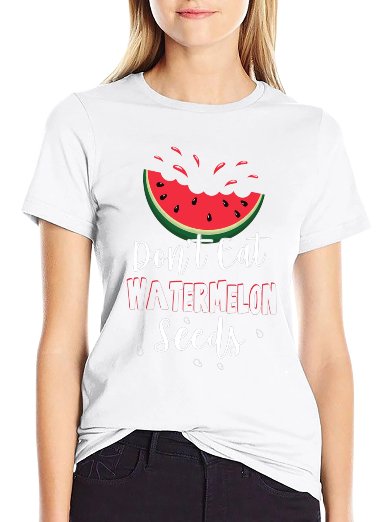 Dont Eat Watermelon Seeds Graphic Tee