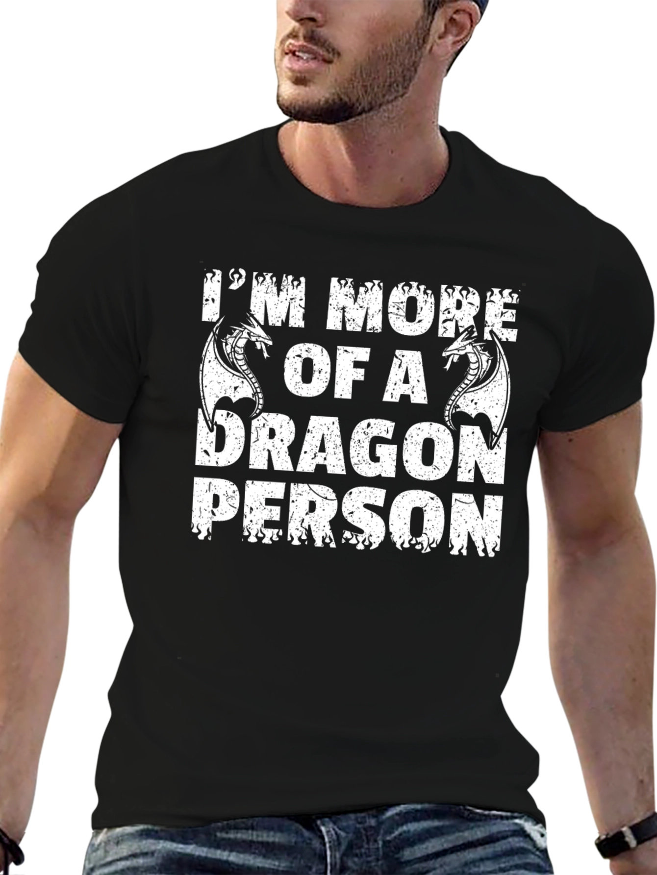 Dragon Person Graphic Tee - Fantasy Lovers T-Shirt