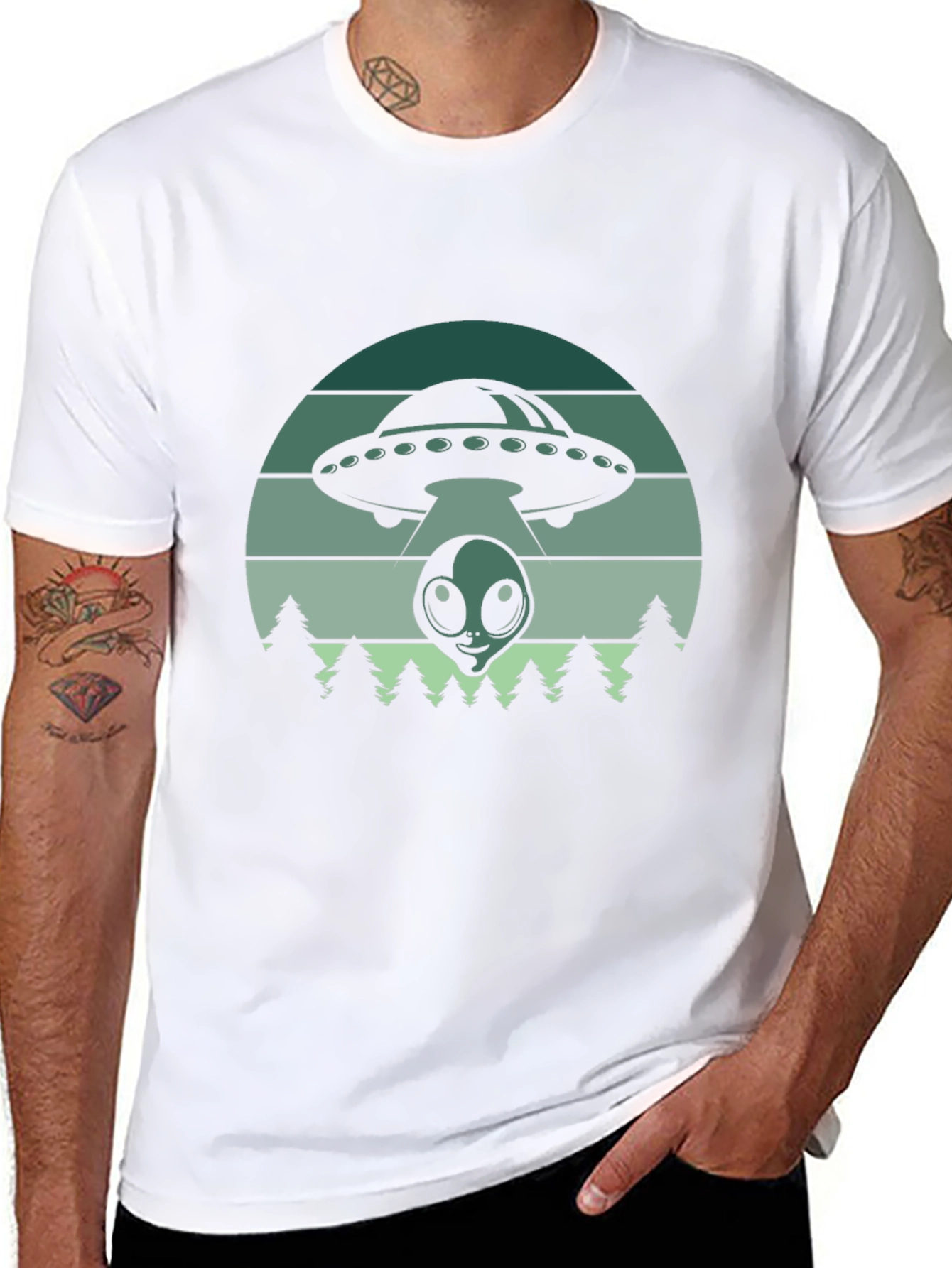 Alien Abduction Graphic Tee