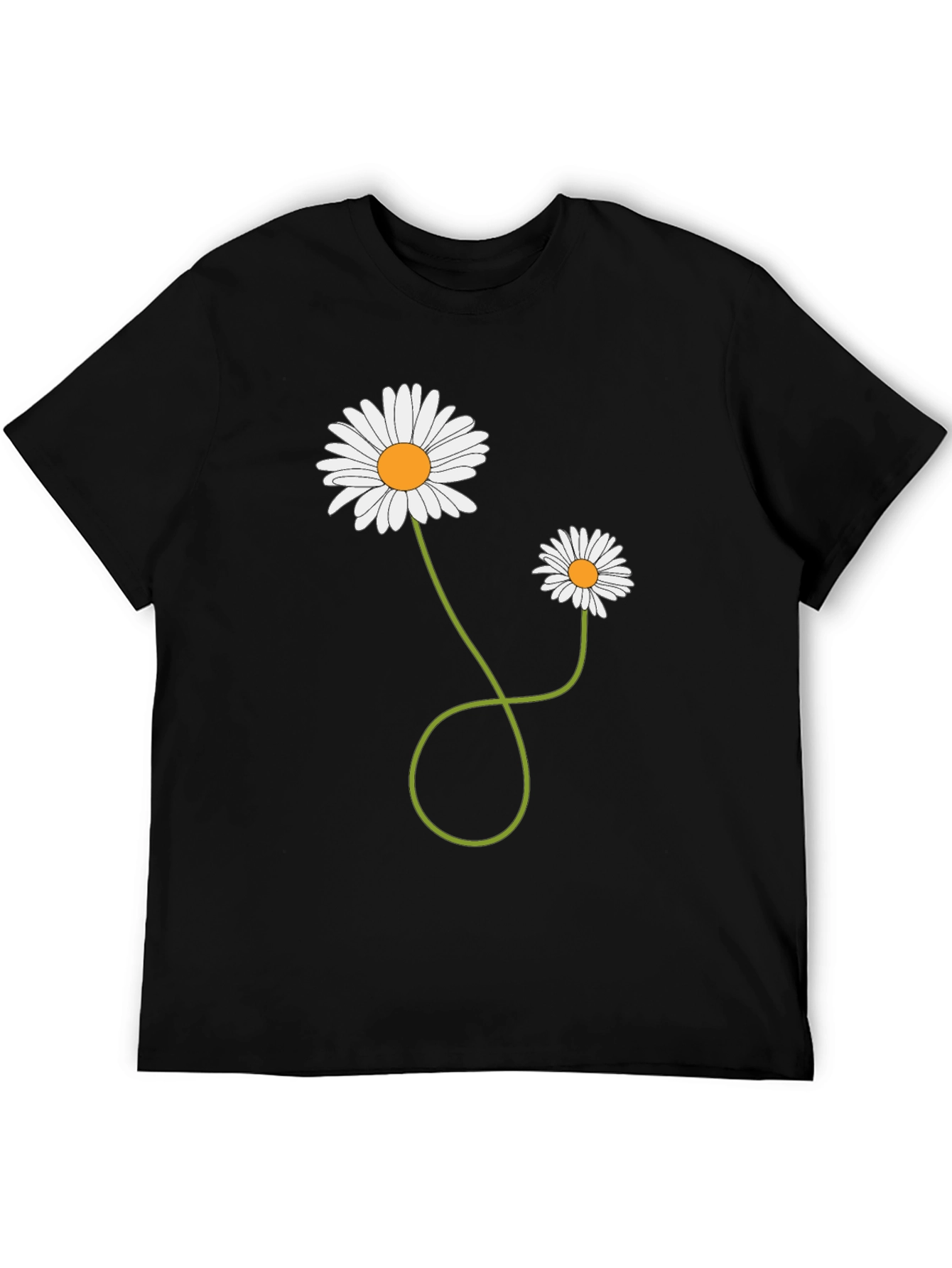 Daisy Flower Graphic T-Shirt - Mens Casual Tee