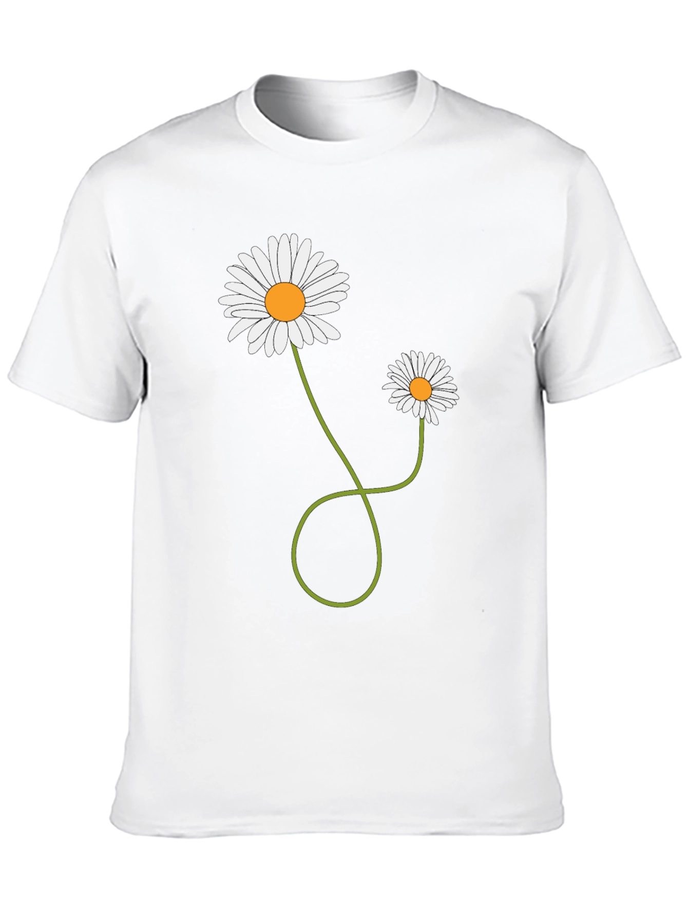 Daisy Flower Graphic T-Shirt - Mens Casual Tee