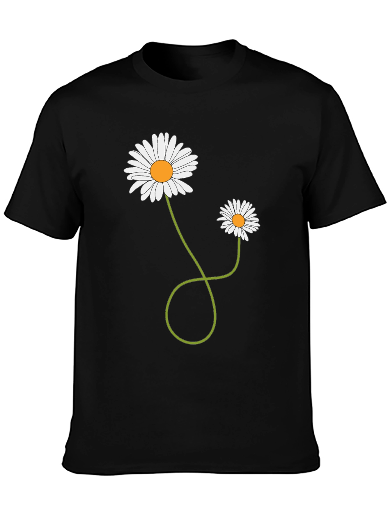 Daisy Flower Graphic T-Shirt - Mens Casual Tee