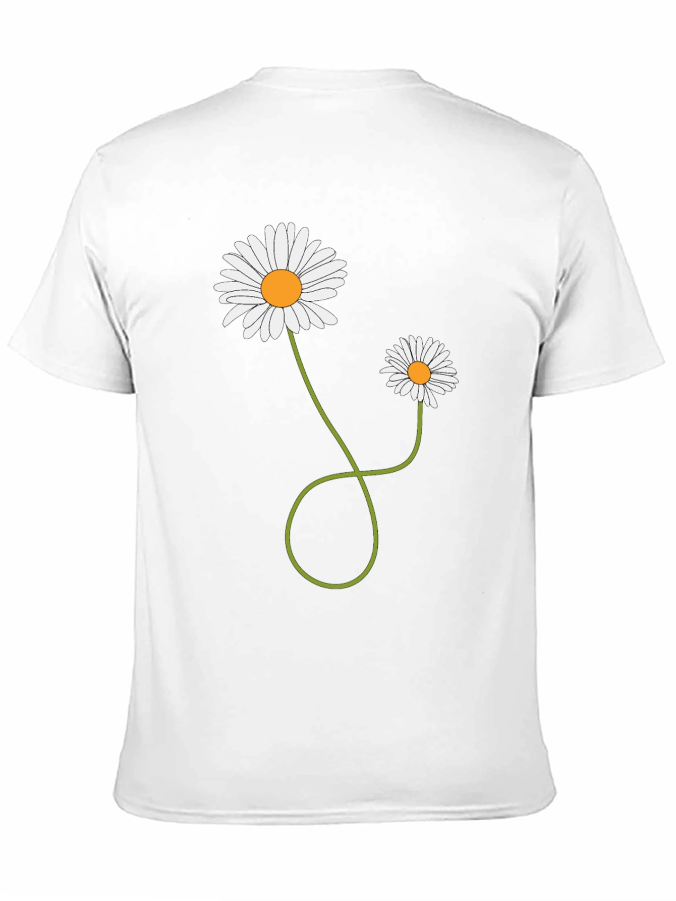 Daisy Flower Graphic T-Shirt - Mens Casual Tee