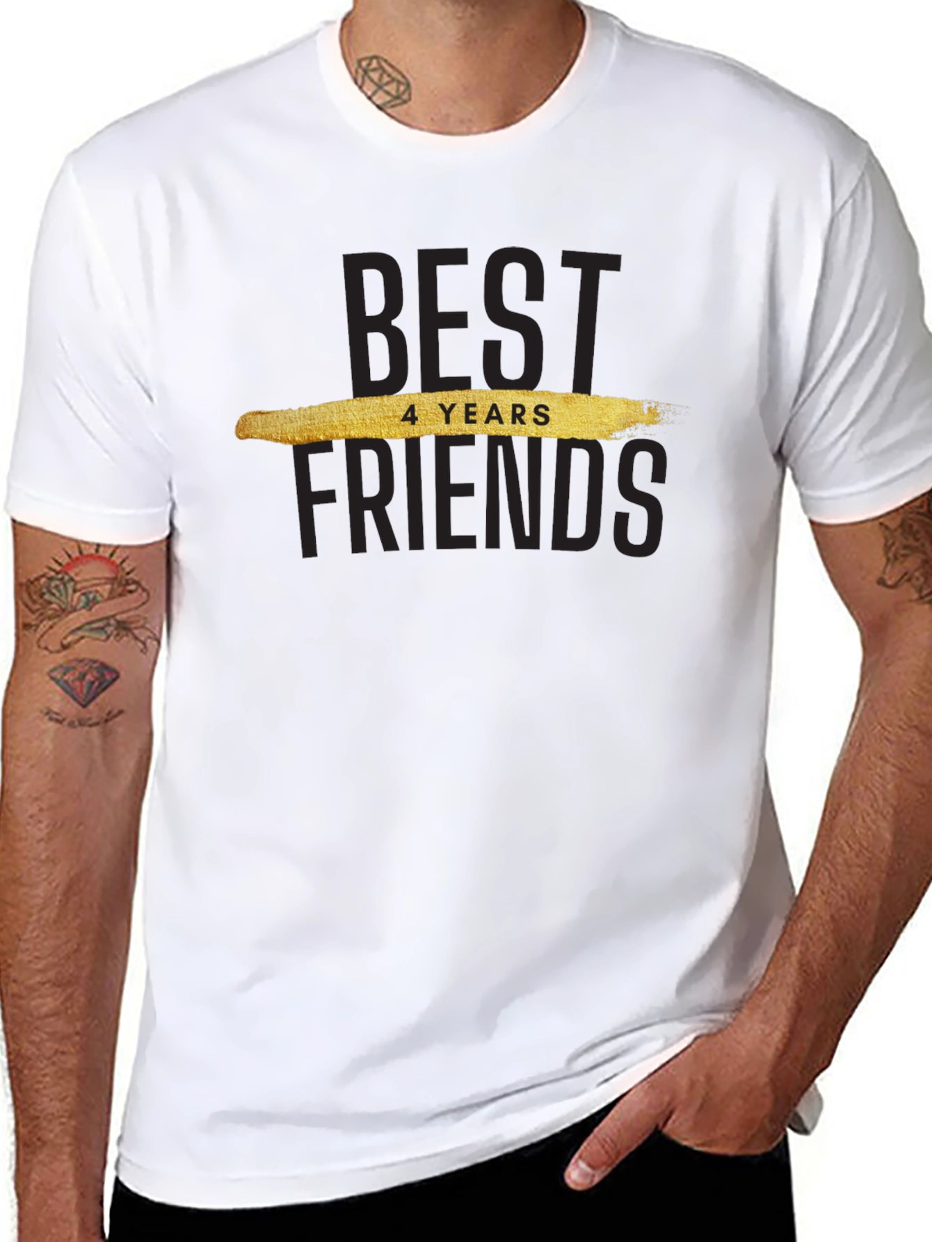 Best Friends 4 Years T-Shirt - Premium Cotton Blend