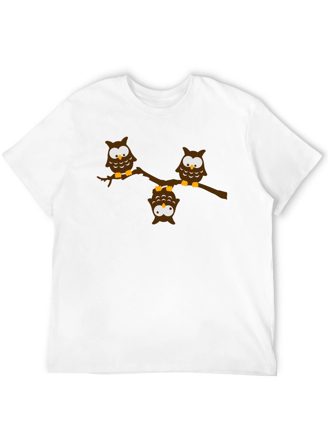 Owl Branch Graphic Tee - Unisex Black T-Shirt