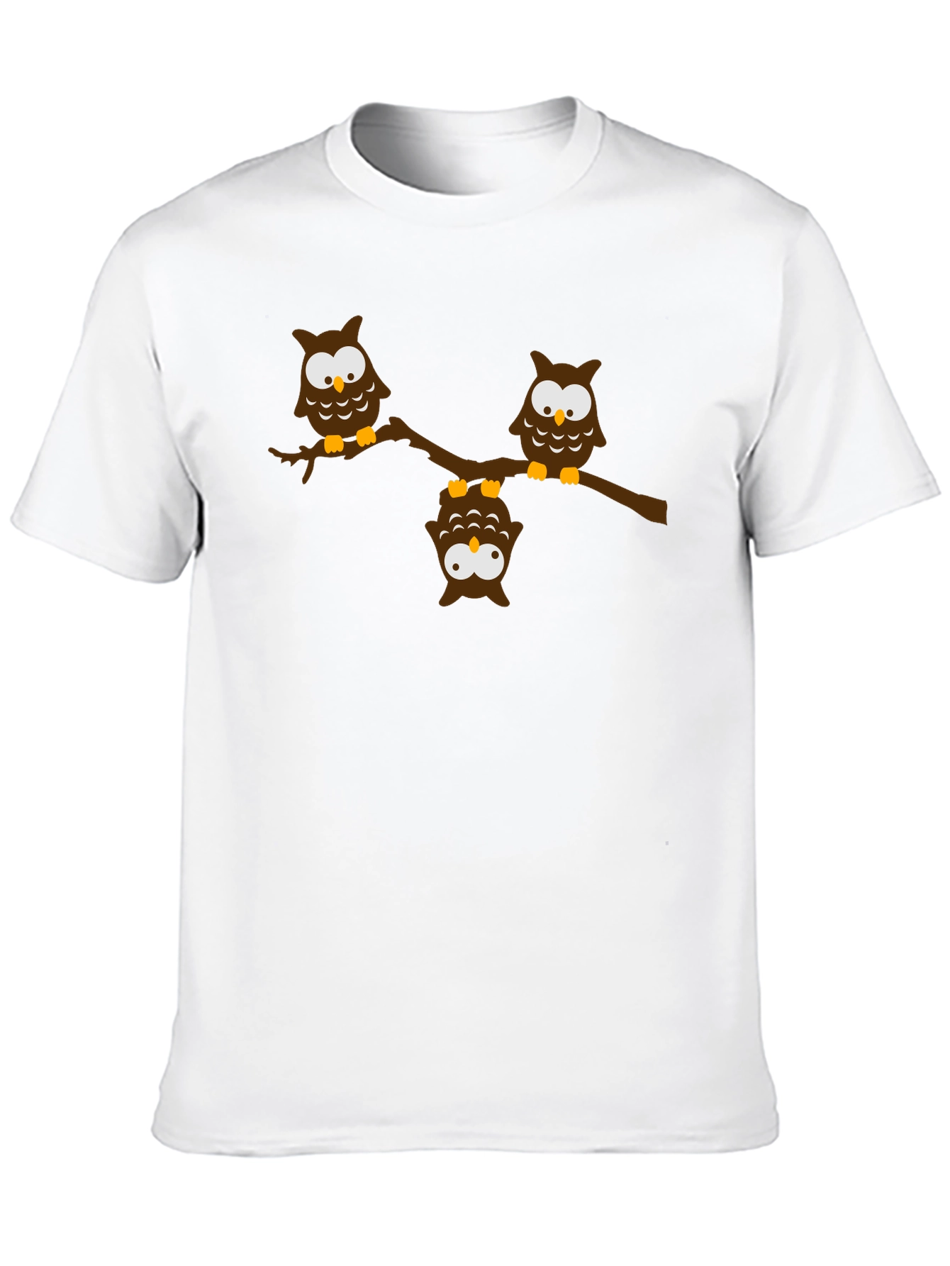 Owl Branch Graphic Tee - Unisex Black T-Shirt