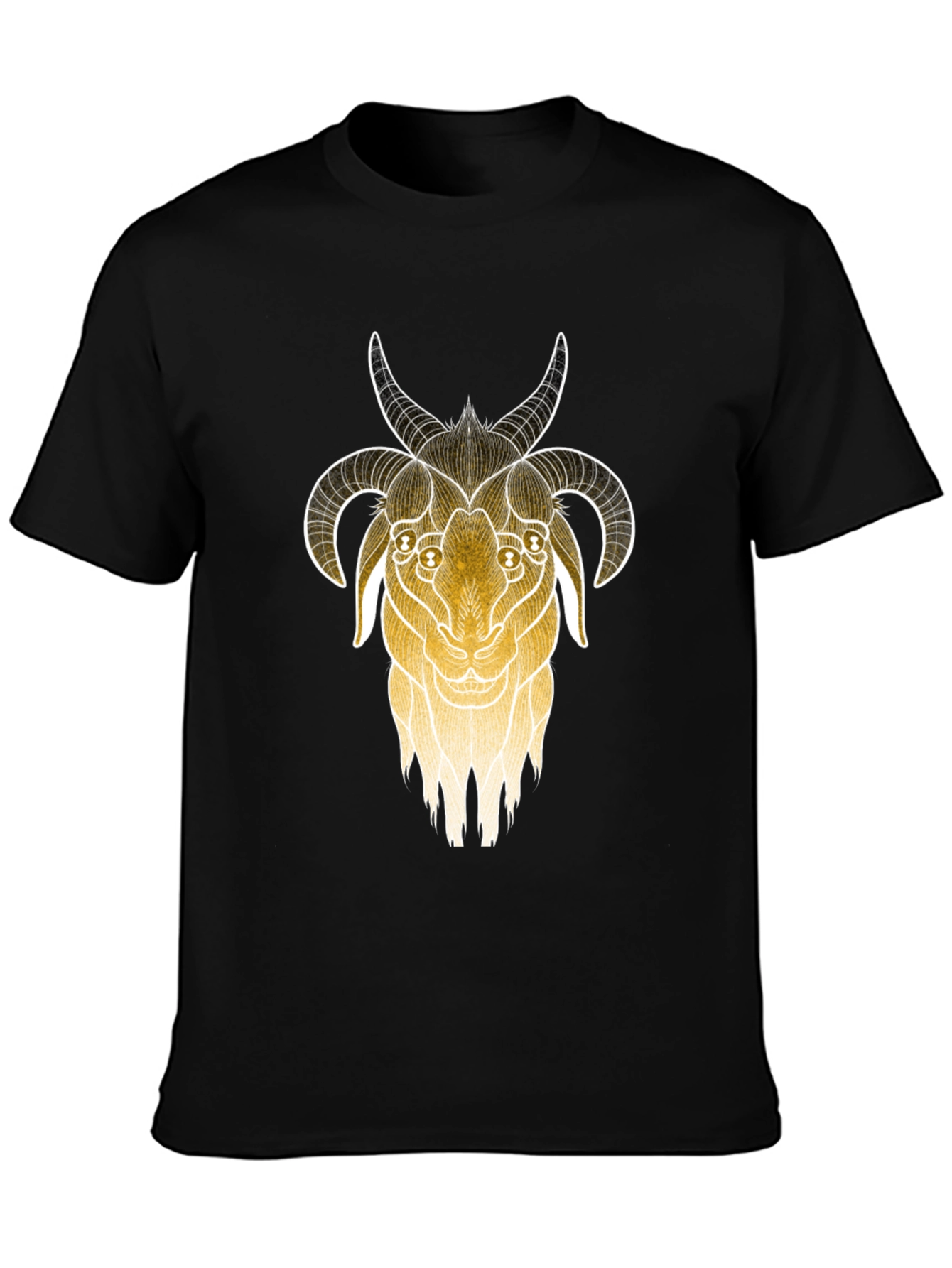 Goat Head Graphic Black T-Shirt